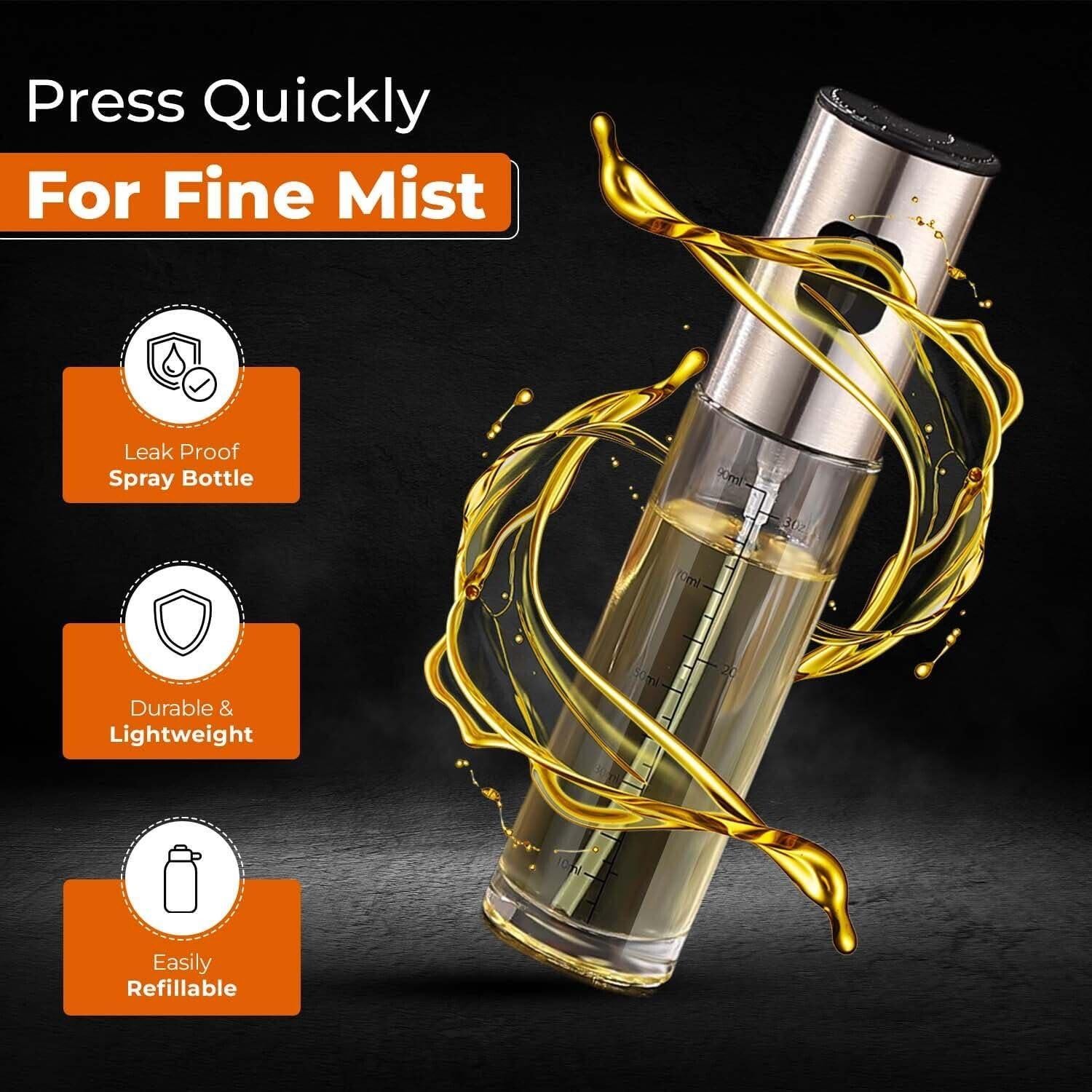 Pulverizador de Aceite VIGOR PATH 100ml Acero Inoxidable