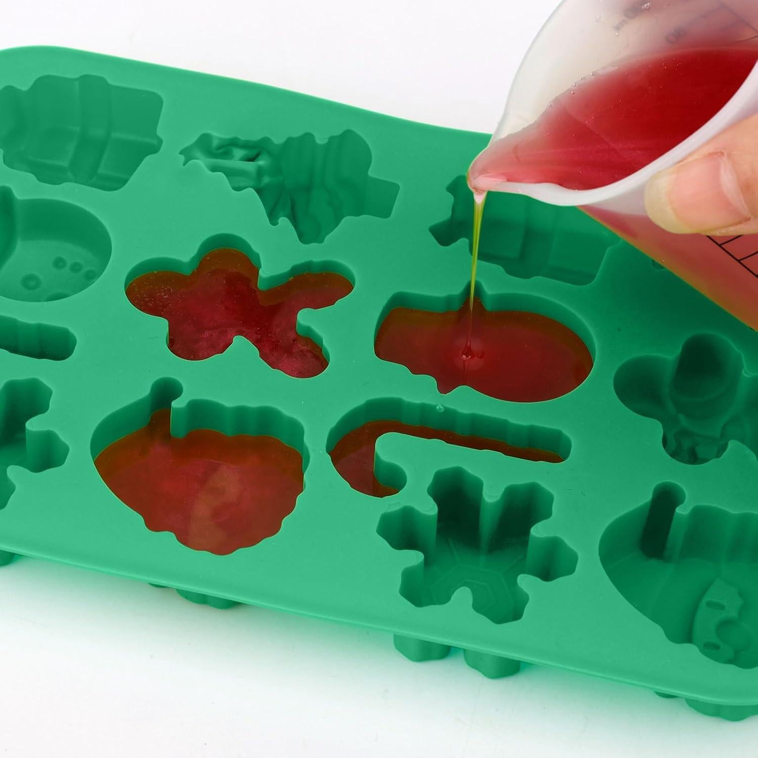 Moldes de Chocolate de Silicona Navidad XIHIRCD 2 Piezas 20.5x12.9cm