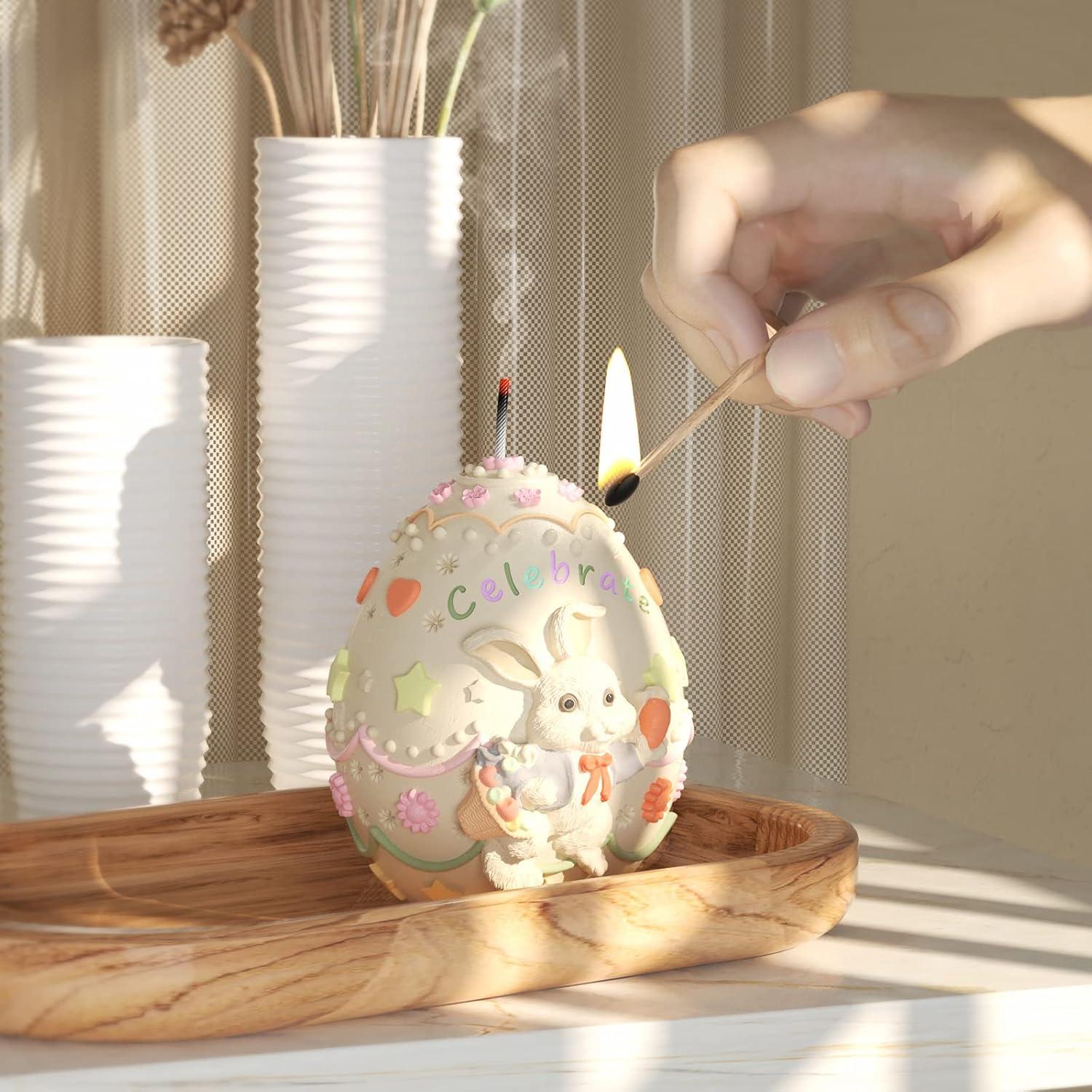 Molde de Silicona Conejo para Pasteles y Velas EVERELAM