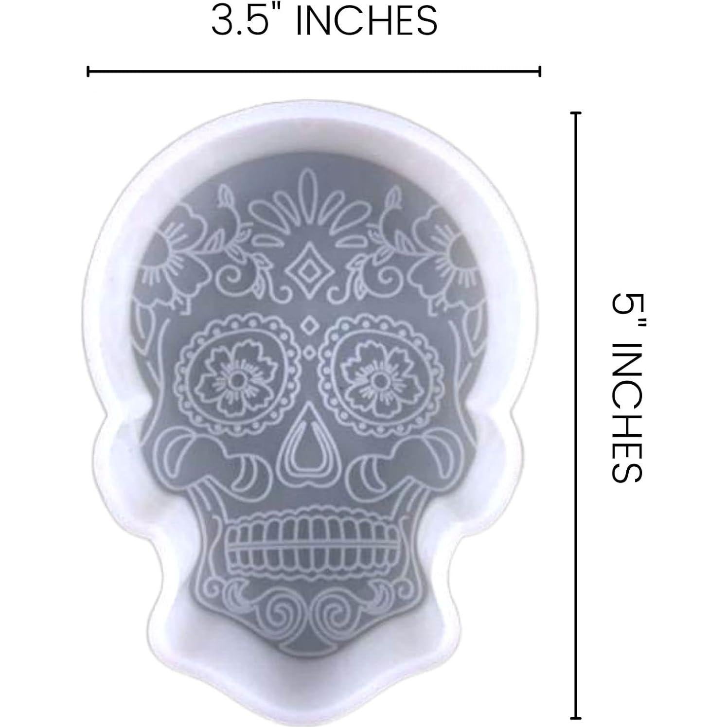 Molde de Silicona Calavera de Azúcar Lashicorn 8.9x12.7 cm