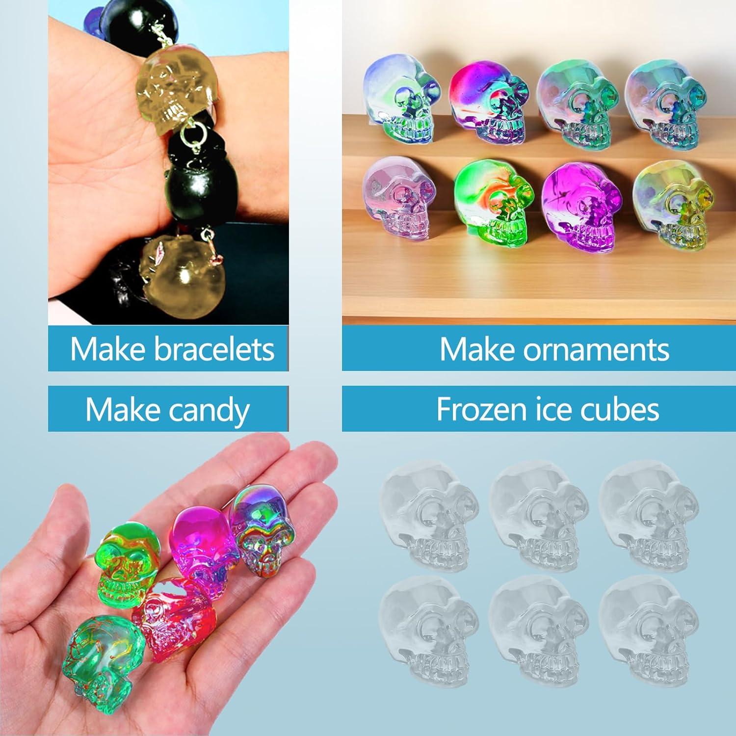 8 Moldes de Silicona Calavera Halloween YRIHJIXQ para Resina