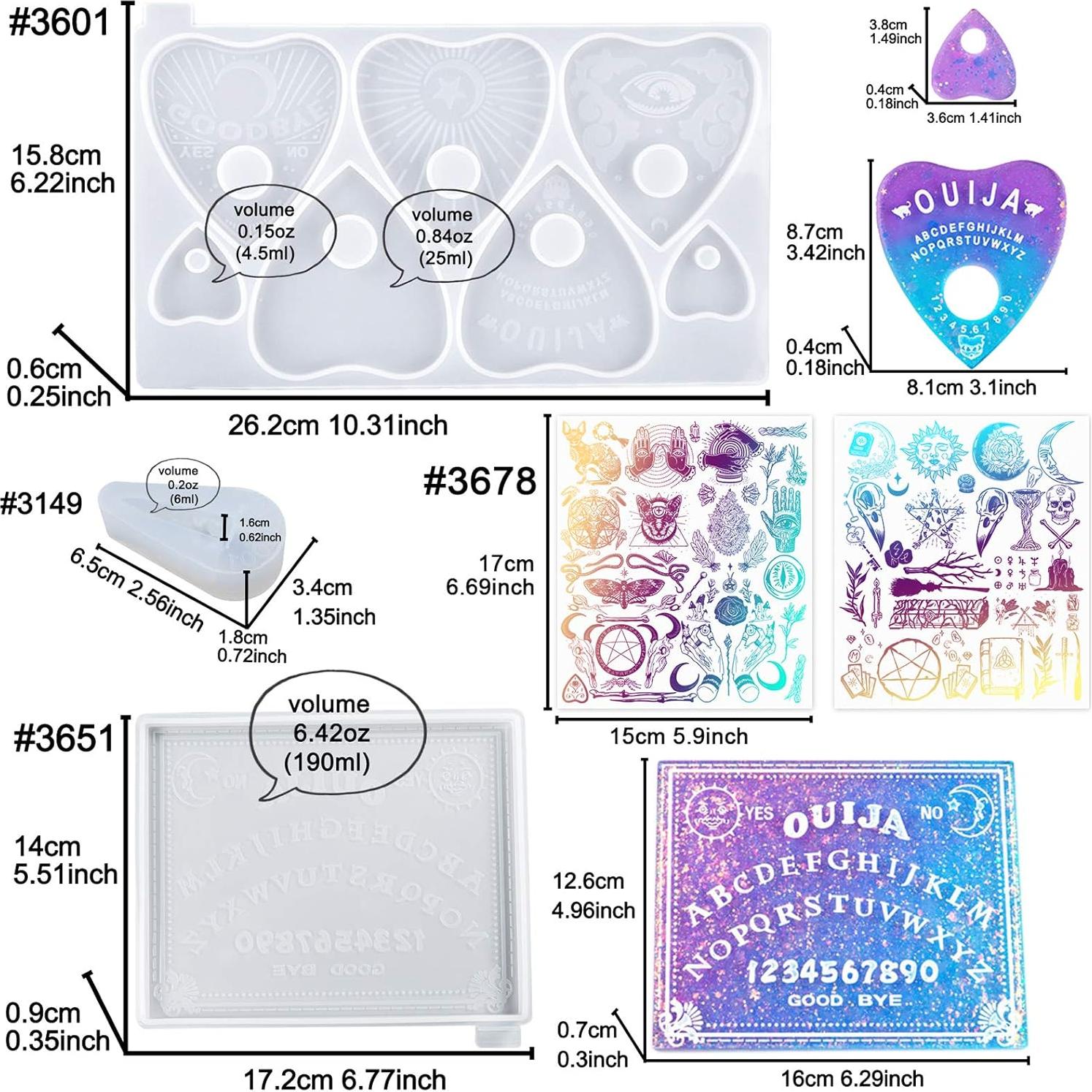 Molde de Silicona FUNSHOWCASE para Tablero Ouija y Calavera