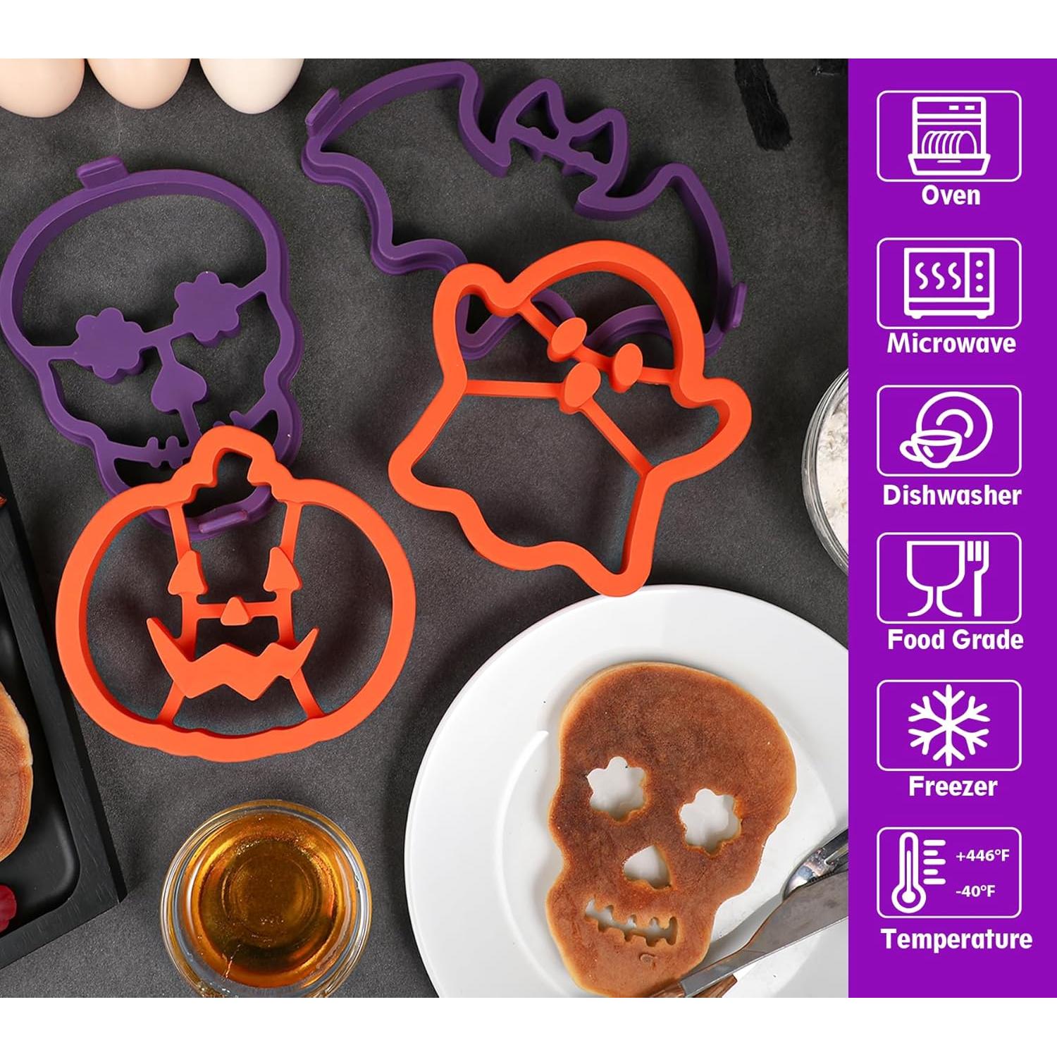 Moldes de Silicona Kamehame para Pancakes Halloween - 4 Piezas