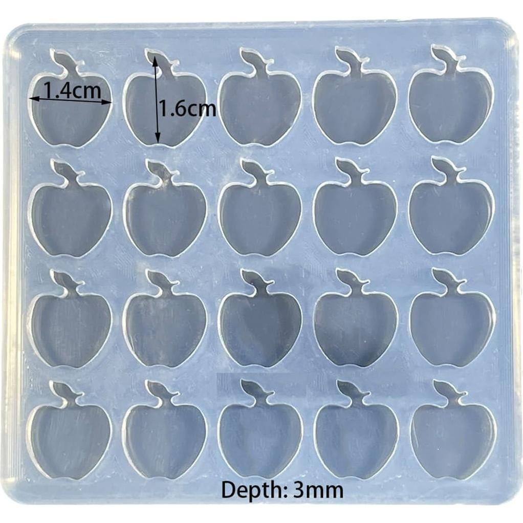 Molde de Silicona para Pendientes Angel Wings Manzana Mini