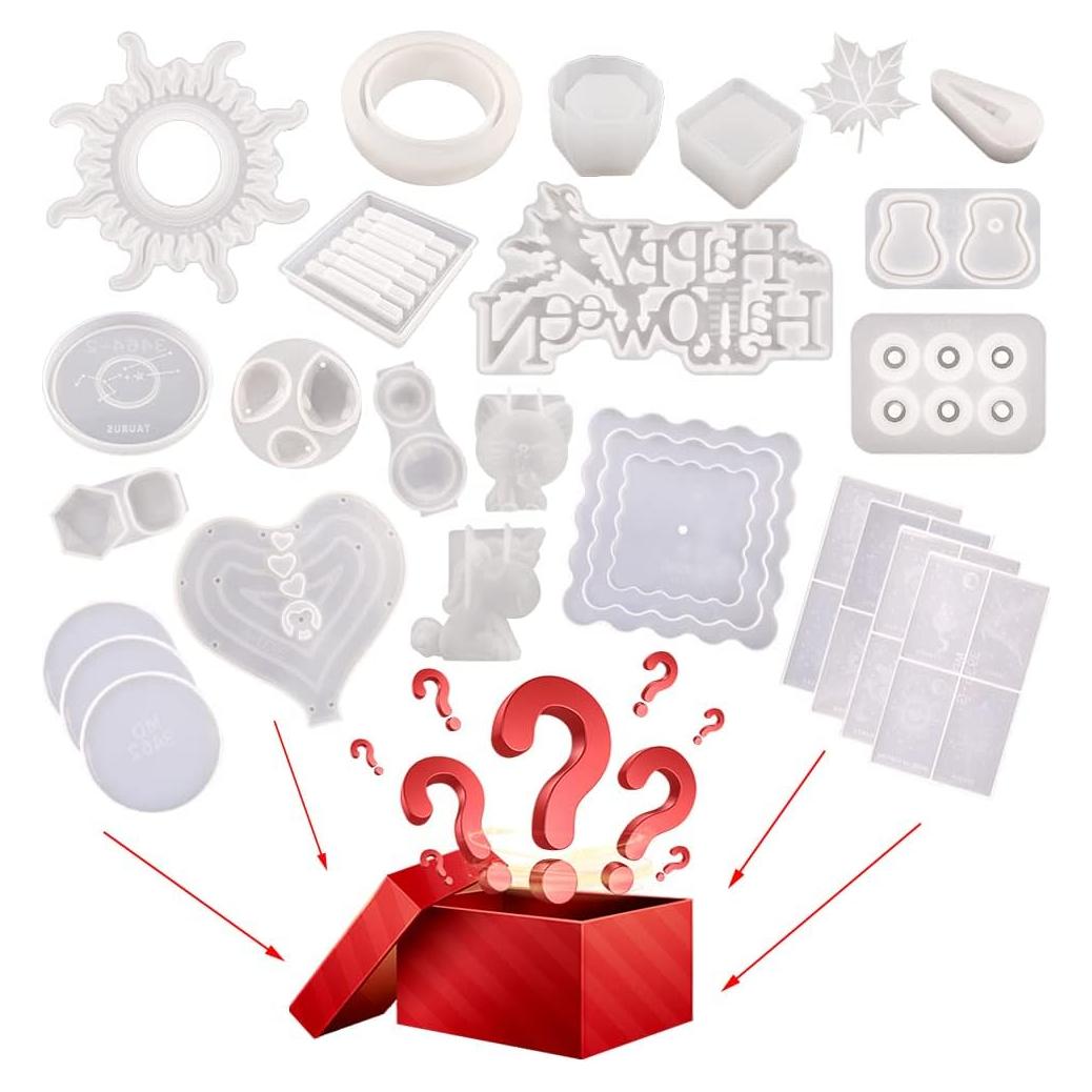 Caja de Moldes de Silicona RESIN GO 500g para Resina Creativa