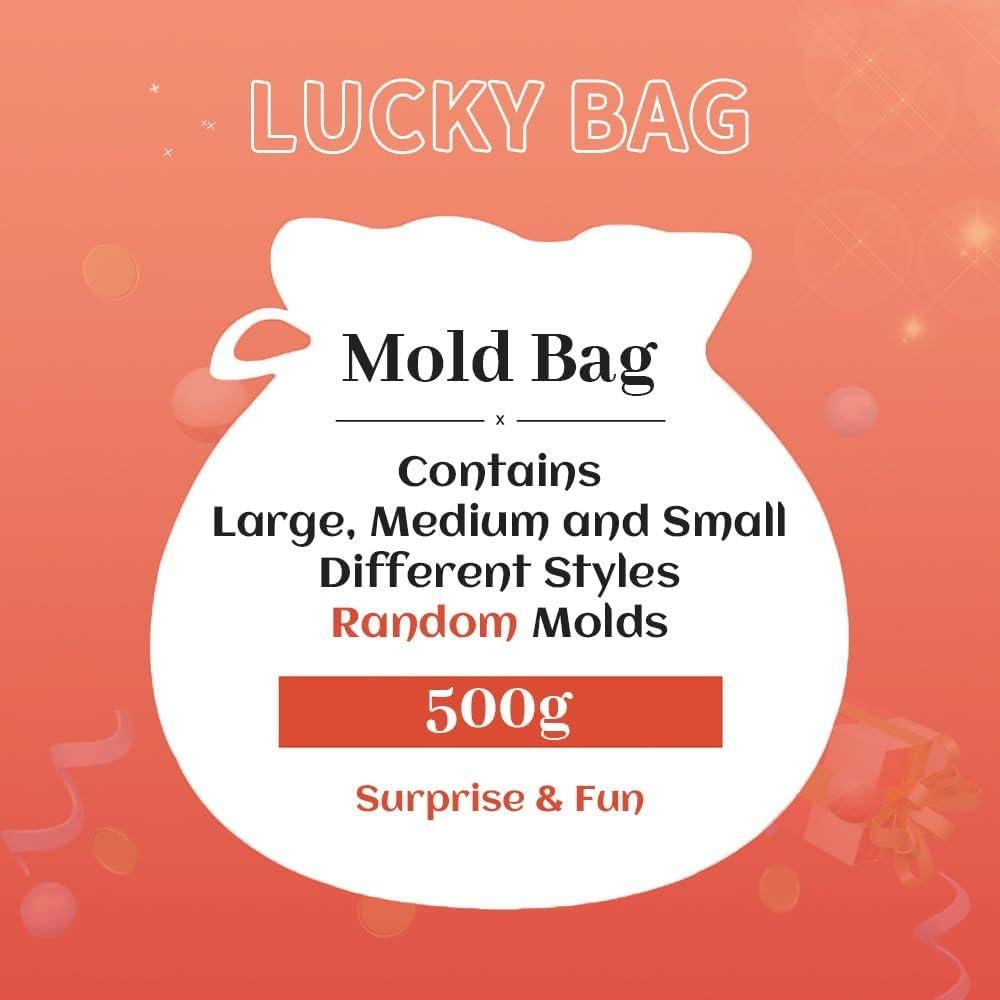 Caja de Moldes de Silicona RESIN GO 500g para Resina Creativa