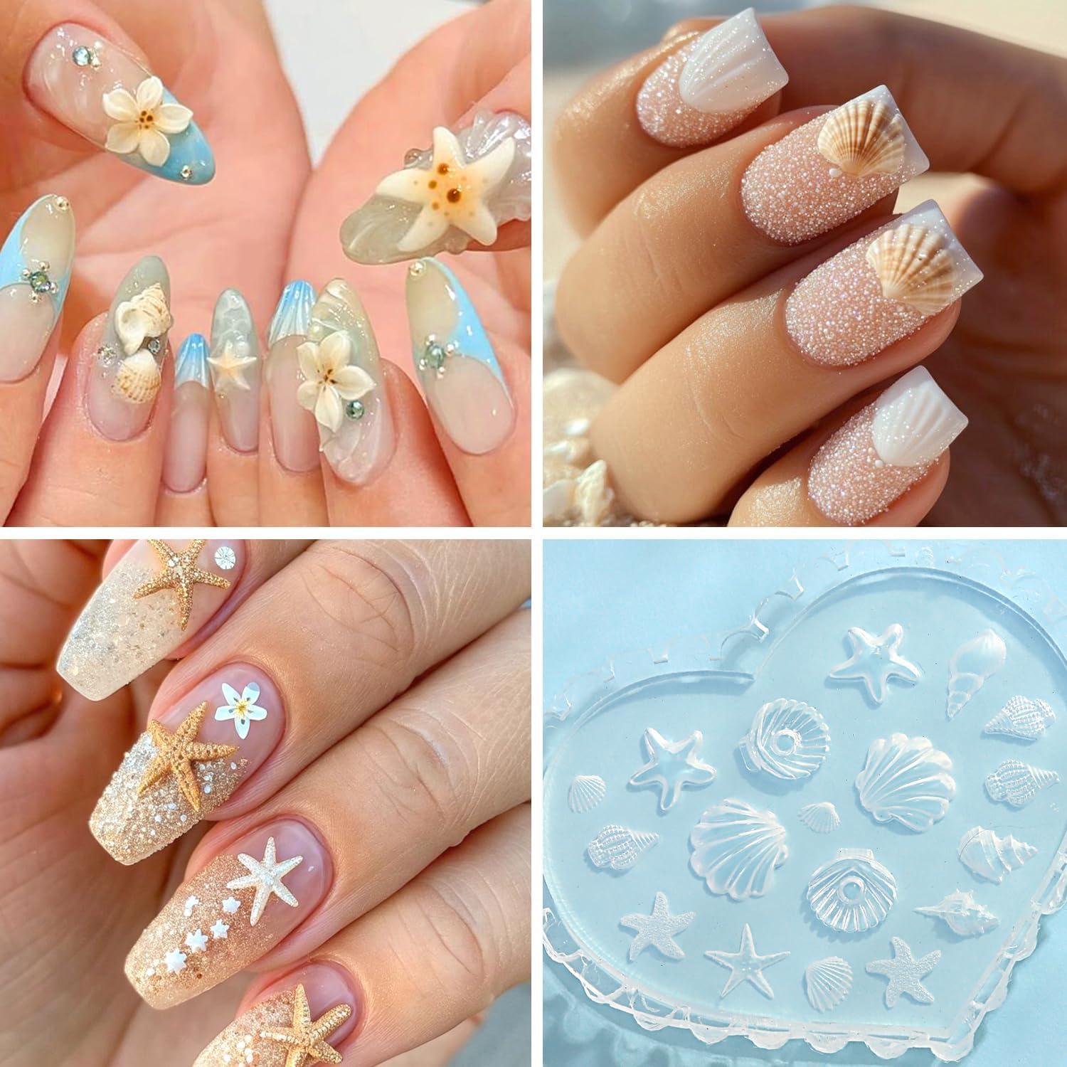 Juego de Moldes de Silicona Furtherpretty para Uñas 3D