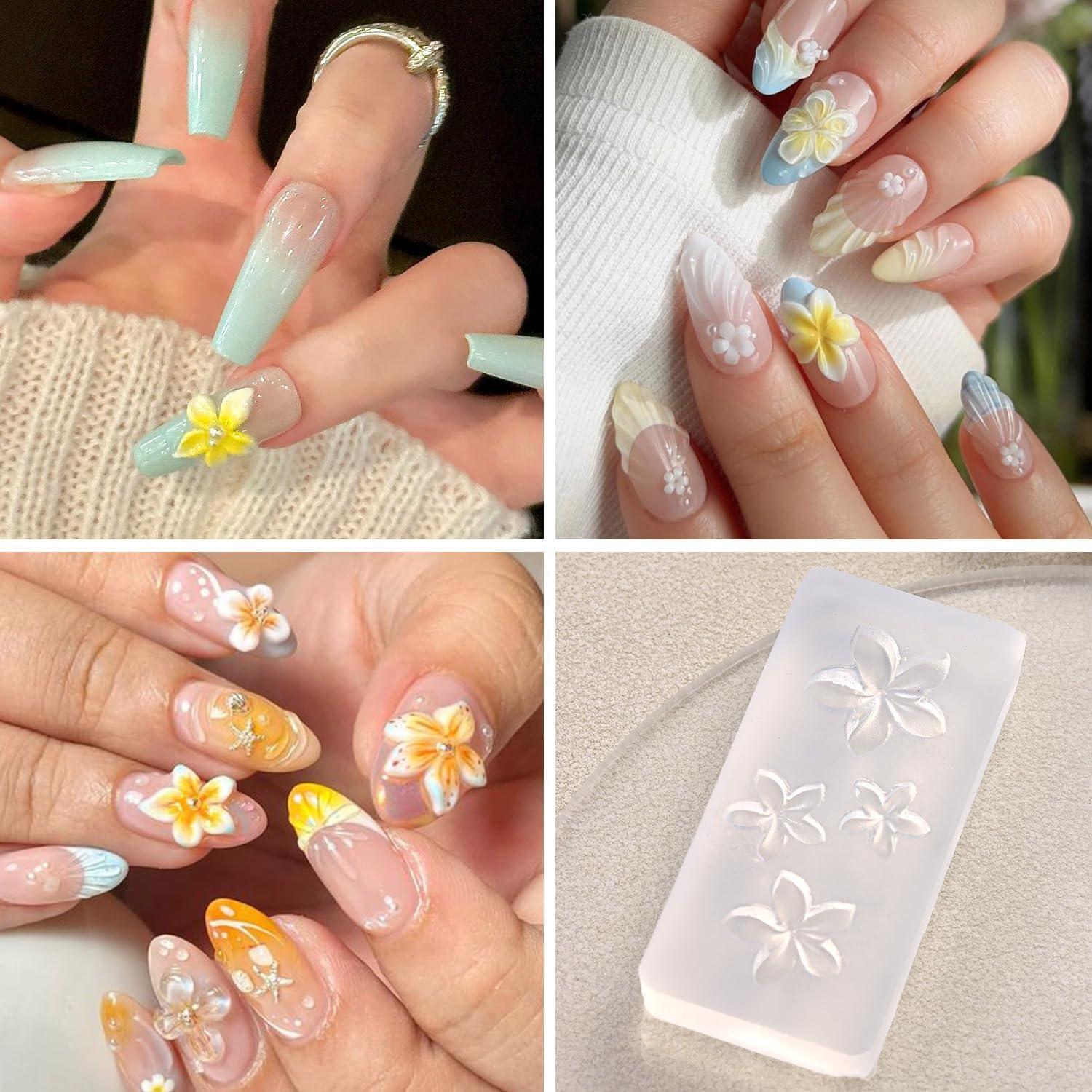 Juego de Moldes de Silicona Furtherpretty para Uñas 3D