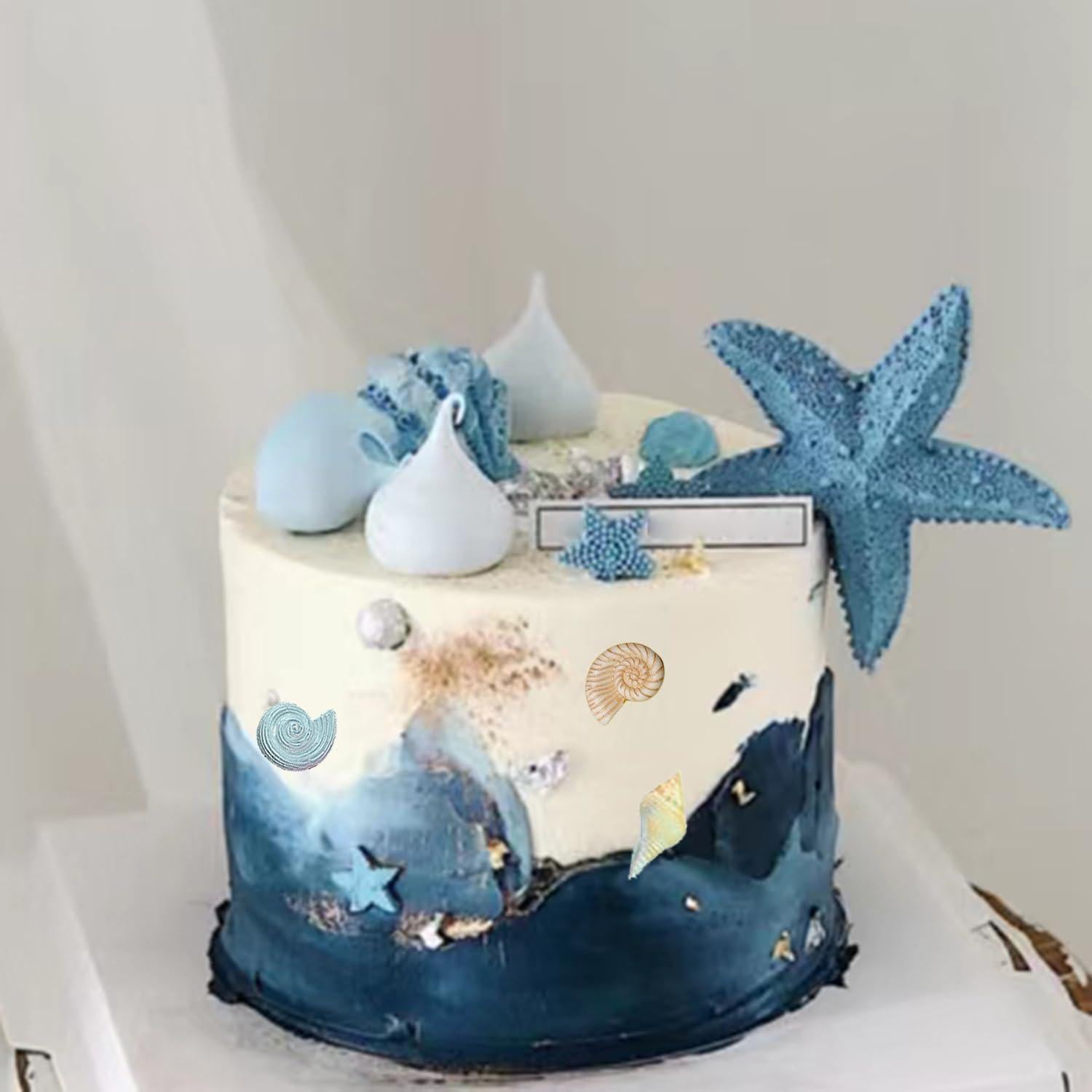 Seashell Silicone Molds Conch Fondant Mold For Marine Theme Cake Decoration Cupcake Topper Candy Chocolate Gum Paste Polymer Clay