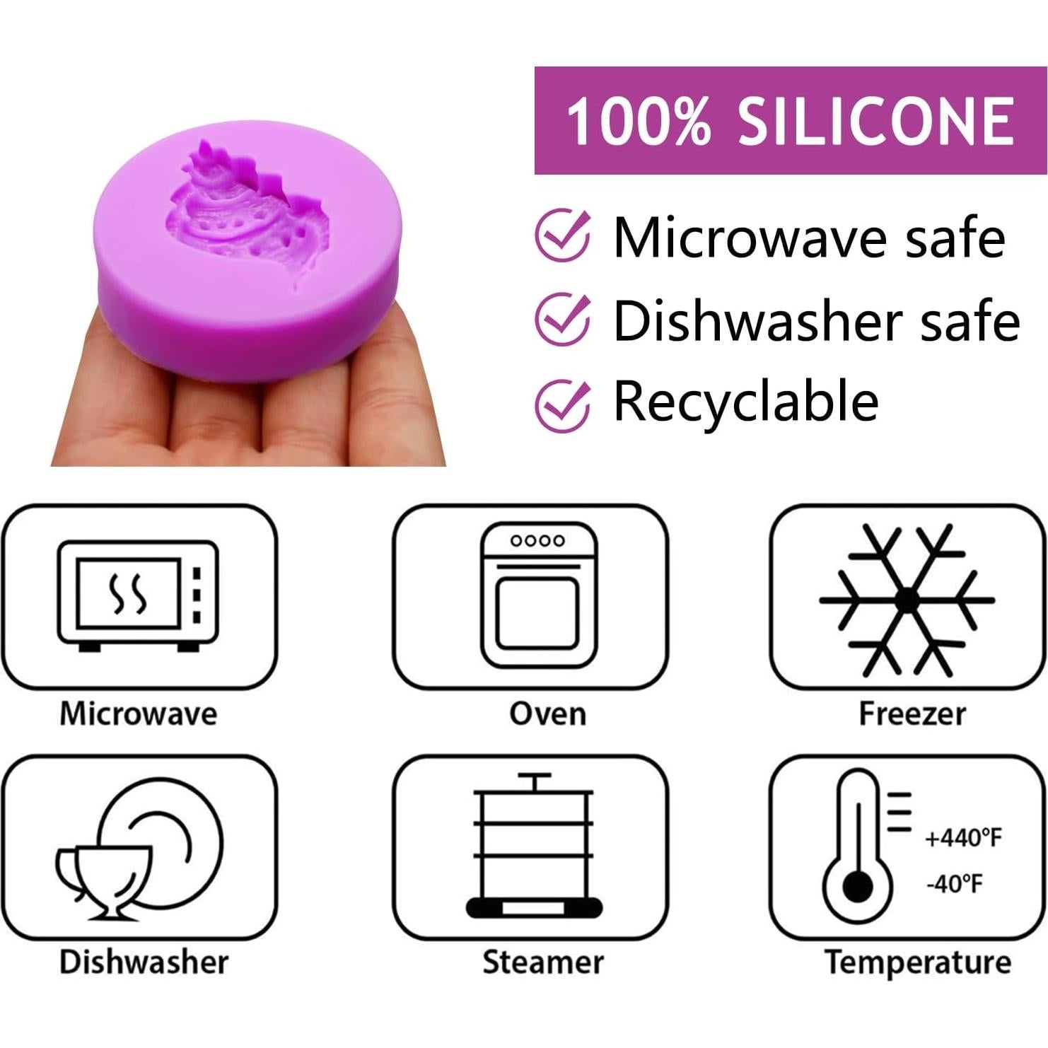 Set de 5 Moldes de Silicona Oceánicos ACVCATTO para Pasteles