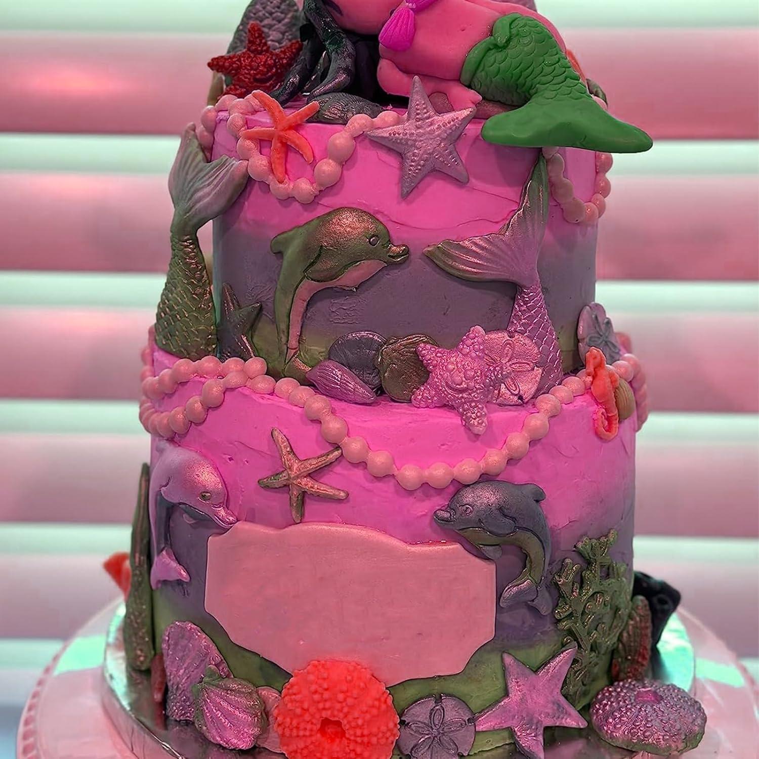 Set de 5 Moldes de Silicona Oceánicos ACVCATTO para Pasteles