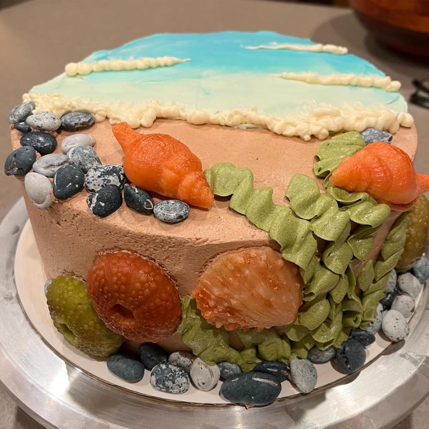 Set de 5 Moldes de Silicona Oceánicos ACVCATTO para Pasteles