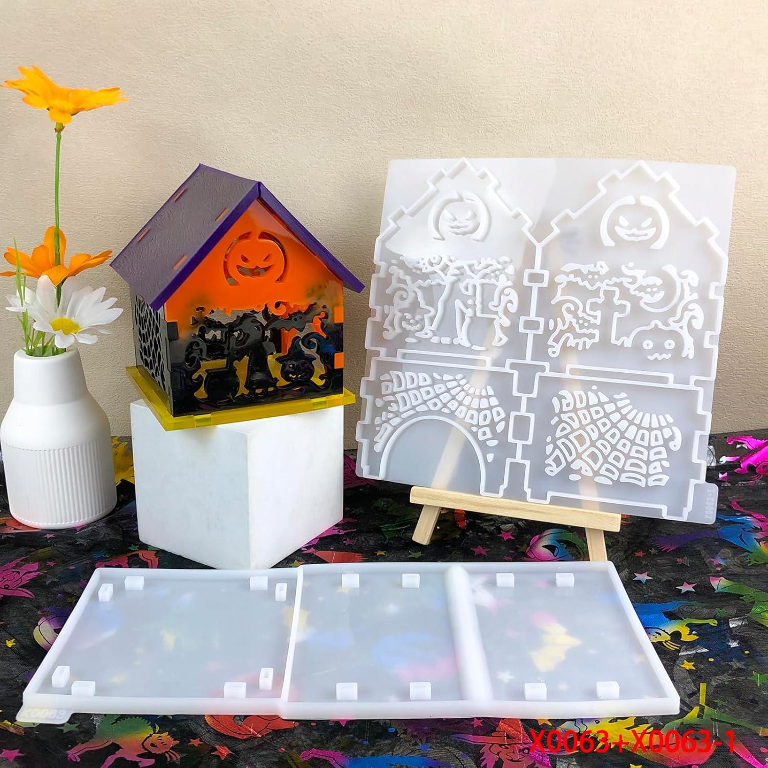 Molde de Silicona Halloween Kingmise Casa Embrujada 26.2x18.7cm