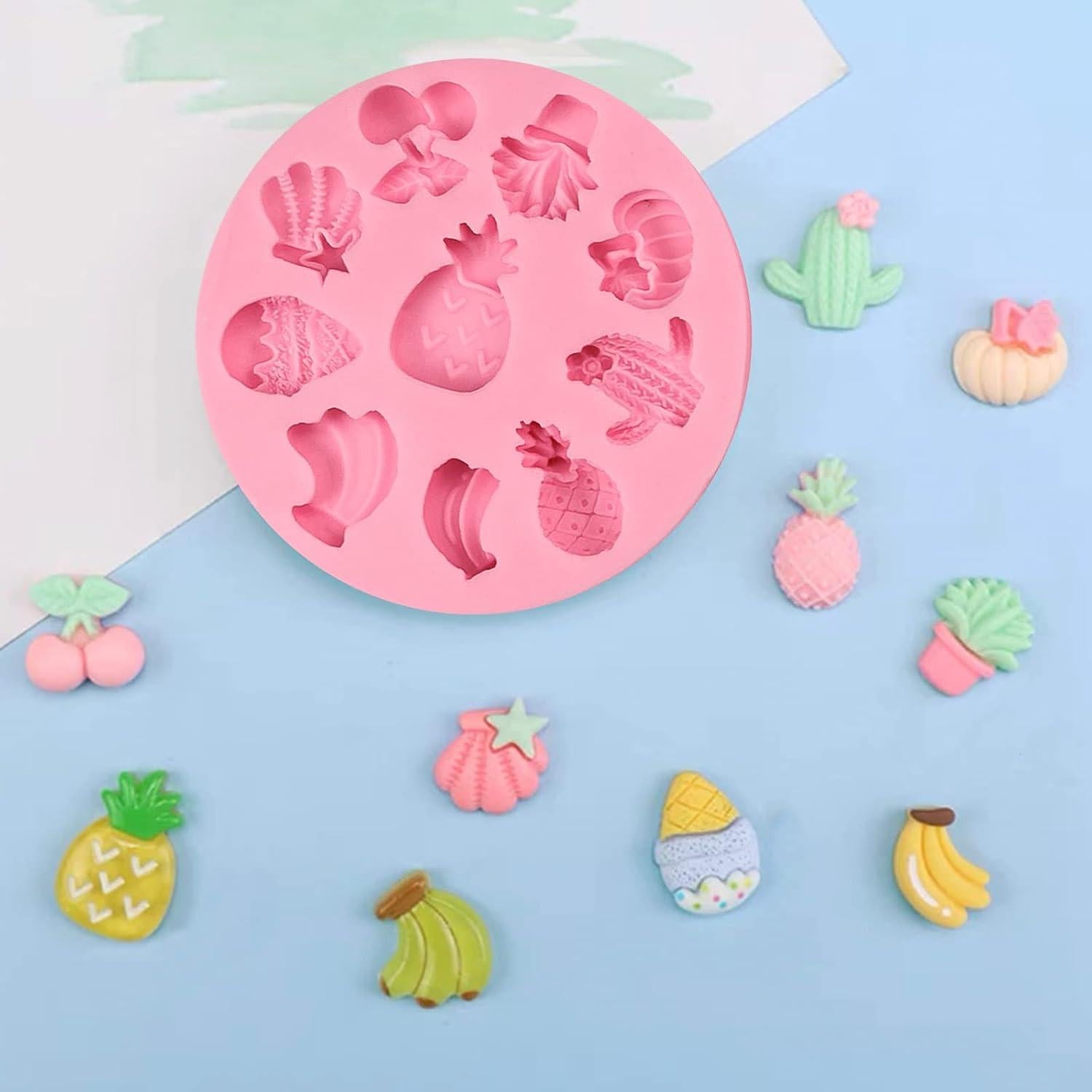 Moldes de Silicona para Fondant de Frutas ICOCONG - 2 Pcs