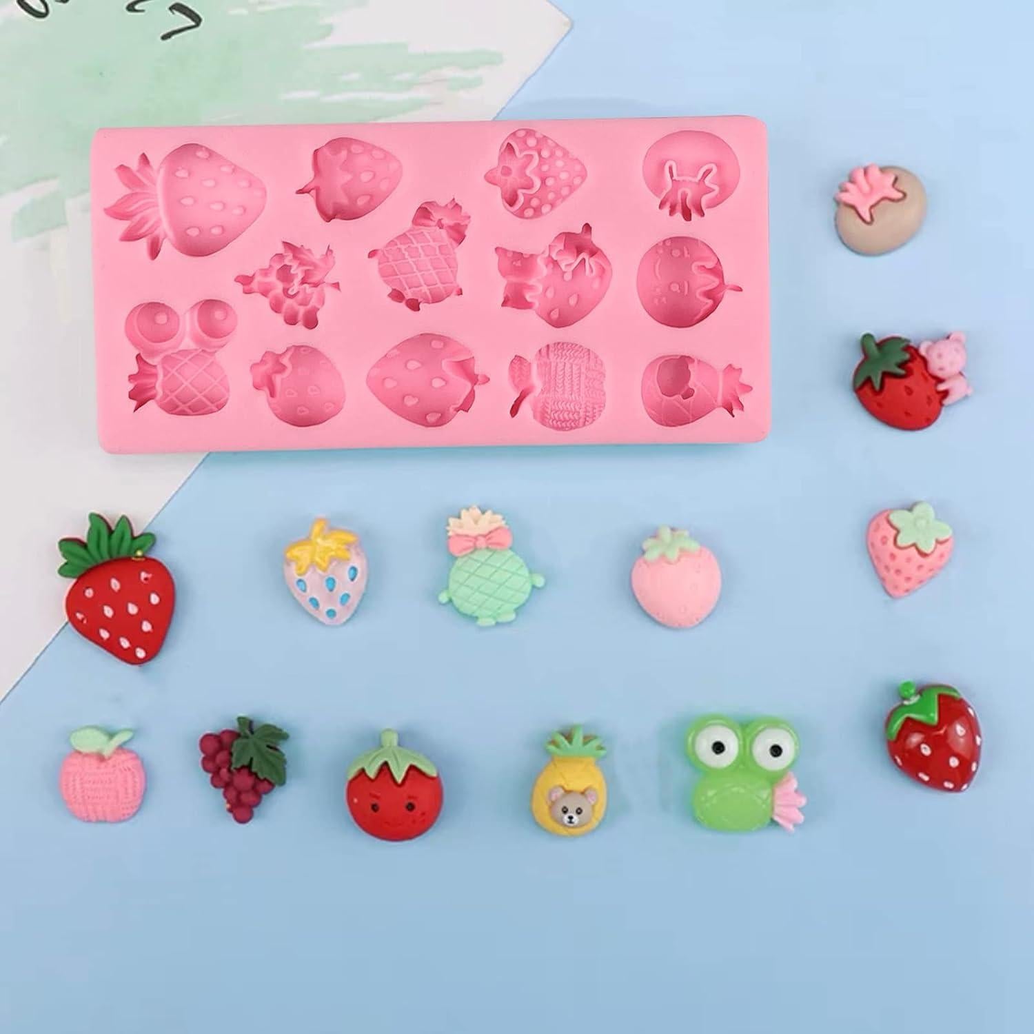 Moldes de Silicona para Fondant de Frutas ICOCONG - 2 Pcs