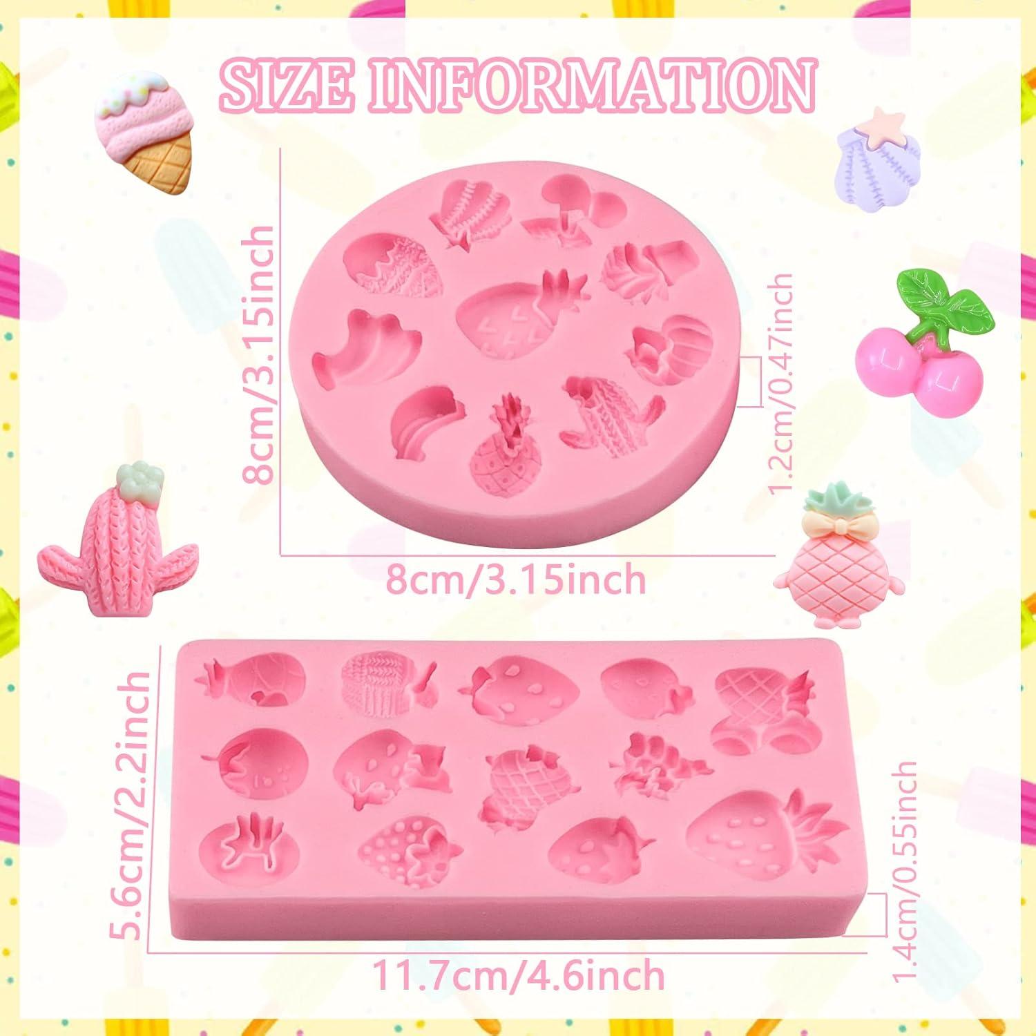 Moldes de Silicona para Fondant de Frutas ICOCONG - 2 Pcs