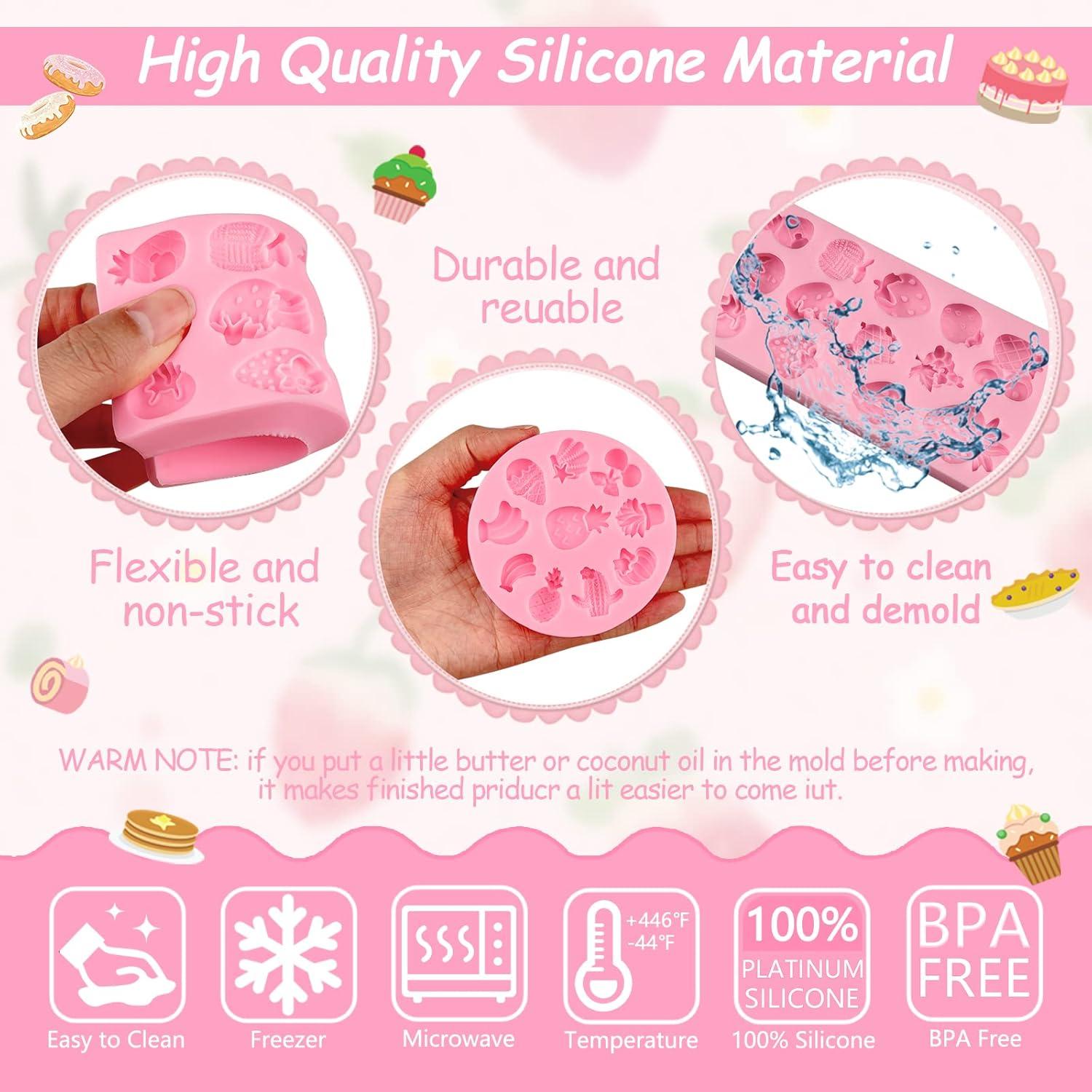 Moldes de Silicona para Fondant de Frutas ICOCONG - 2 Pcs