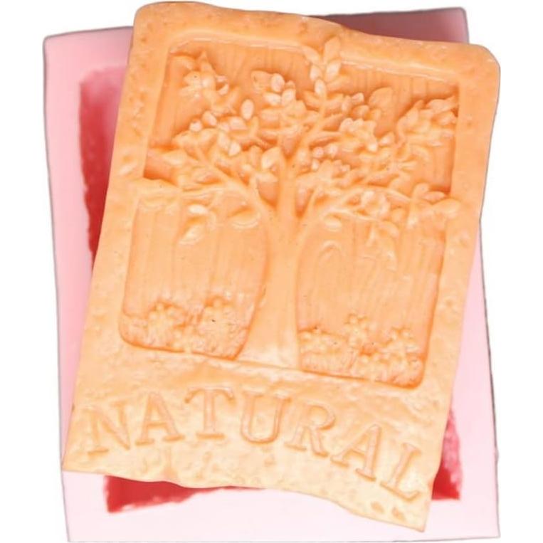 Molde de Silicona para Jabón LVDGE 4PCS Árbol Natural