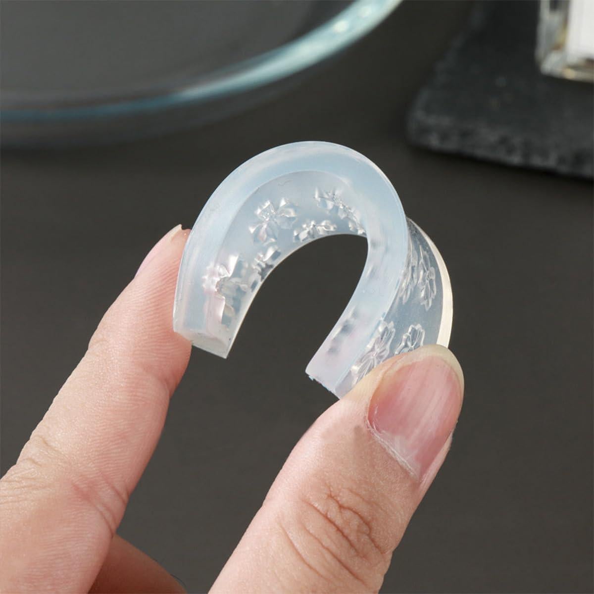 Molde de Uñas de Navidad Silicona PBPCGBW Copo de Nieve 3D