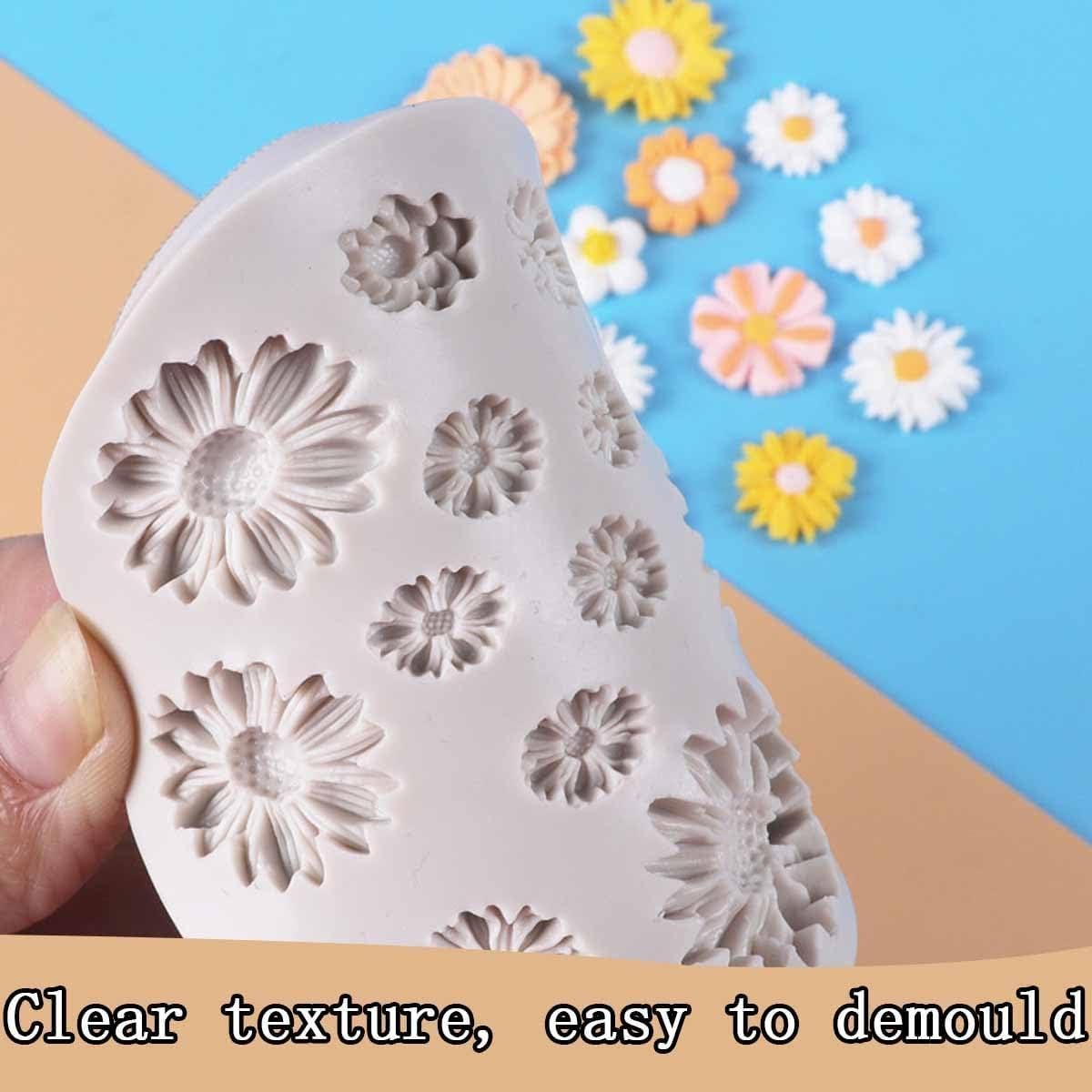 5 Moldes de Silicona KuuGuu para Flores de Pasteles DIY