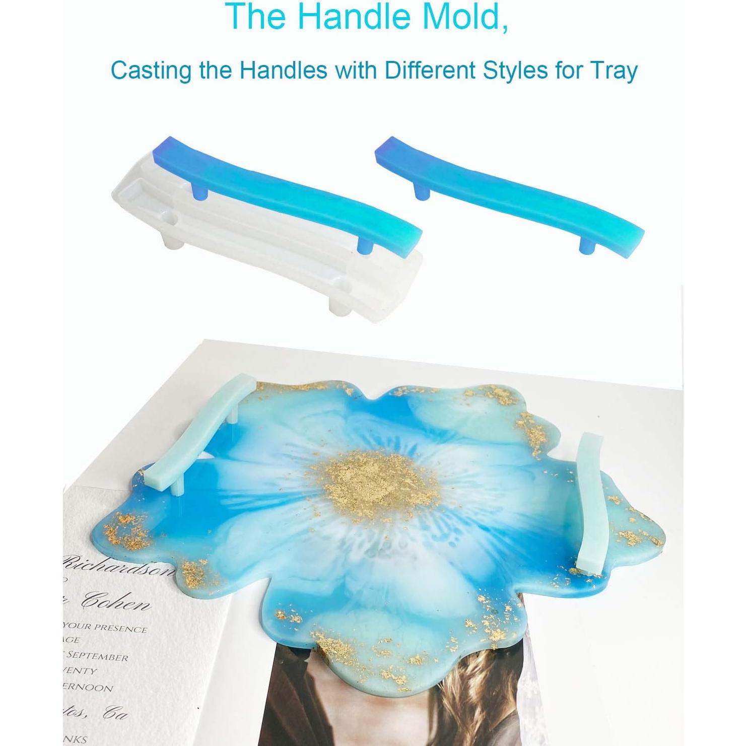 Moldes de Silicona HURIANIC para Resina - 3 Piezas Florales