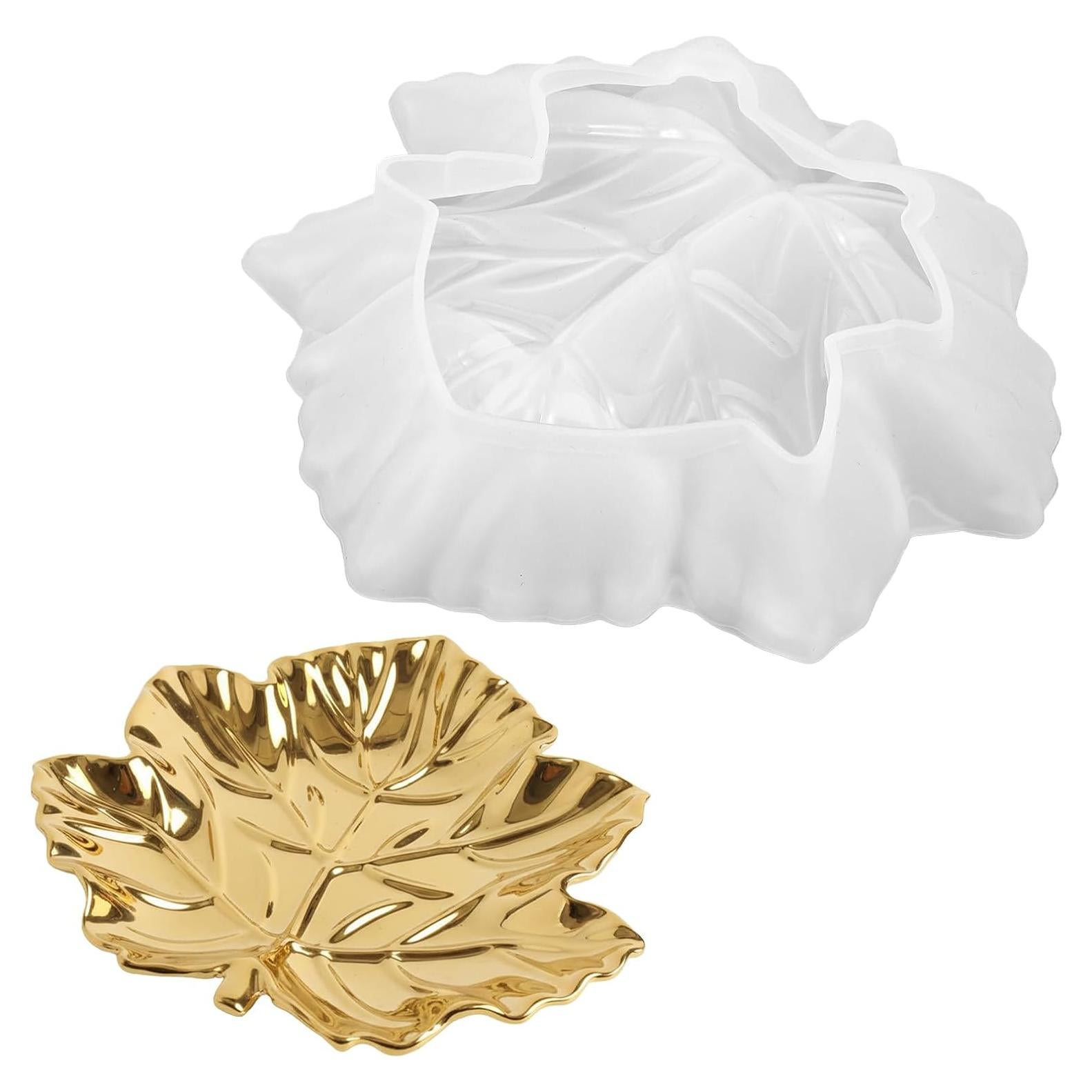 Molde de Silicona para Resina Hojas de Arce Yuomeaz 13.5x15.2cm