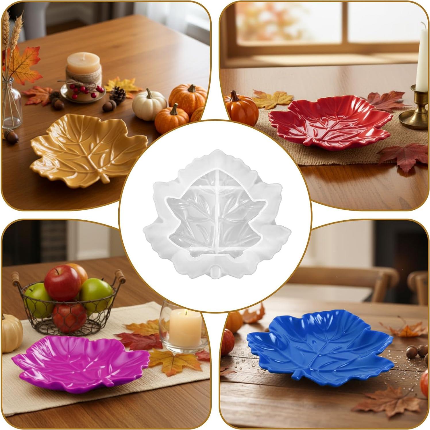 Molde de Silicona para Resina Hojas de Arce Yuomeaz 13.5x15.2cm