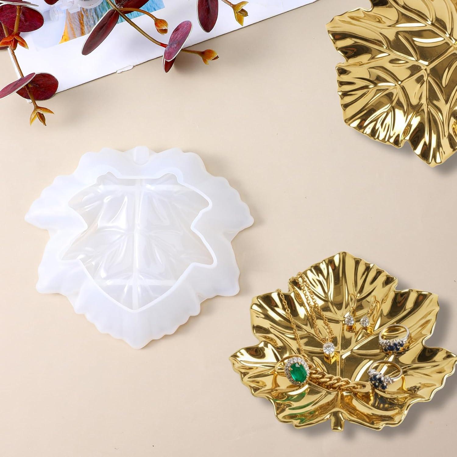 Molde de Silicona para Resina Hojas de Arce Yuomeaz 13.5x15.2cm