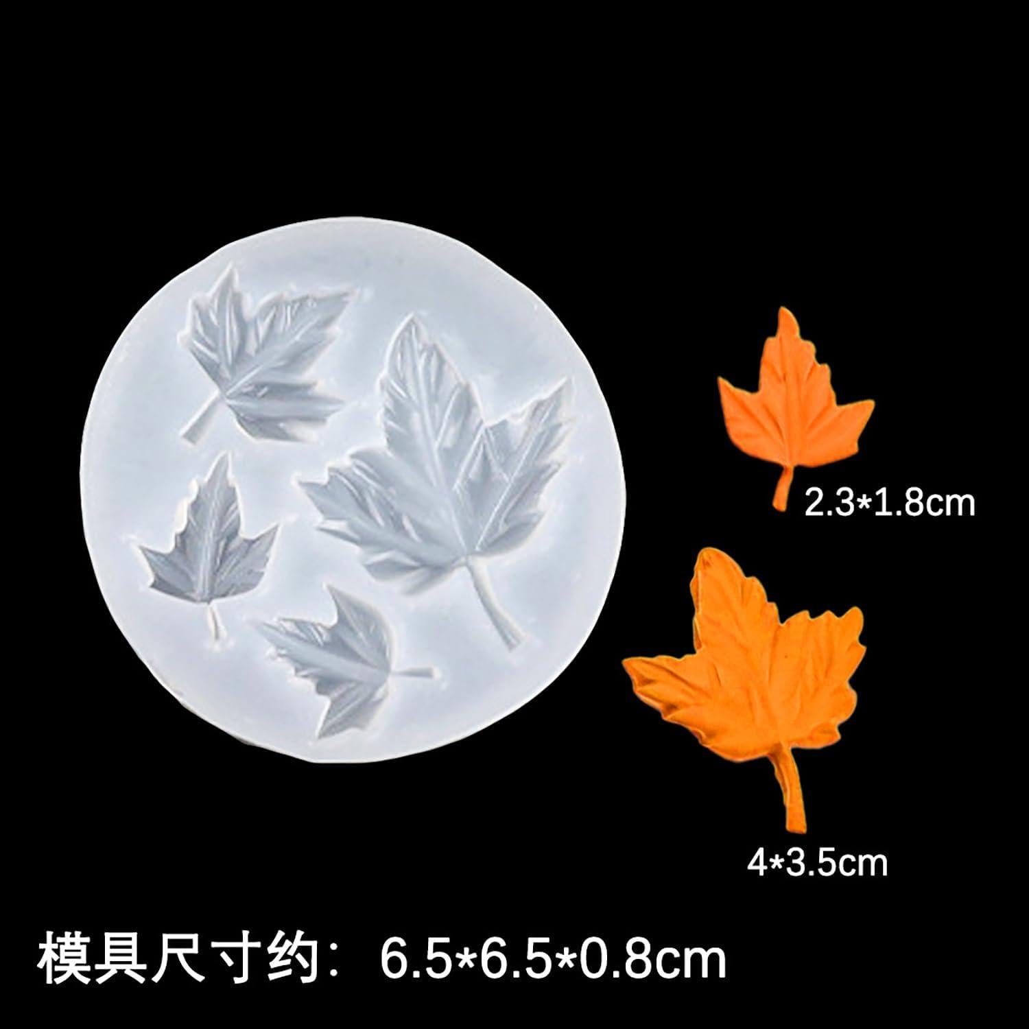 Moldes de Chocolate Silicona 3D LYLYNB 2 Pcs Otoño