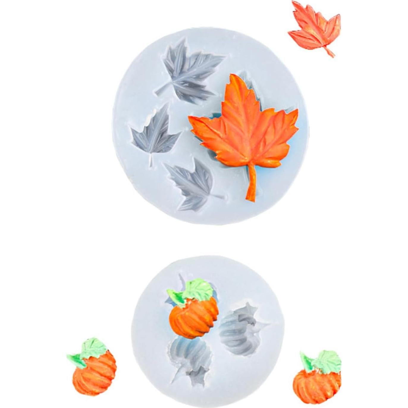 Moldes de Chocolate Silicona 3D LYLYNB 2 Pcs Otoño