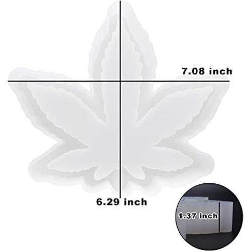 Molde de cenicero de hoja ResinWorld 17.95x15.98cm silicona