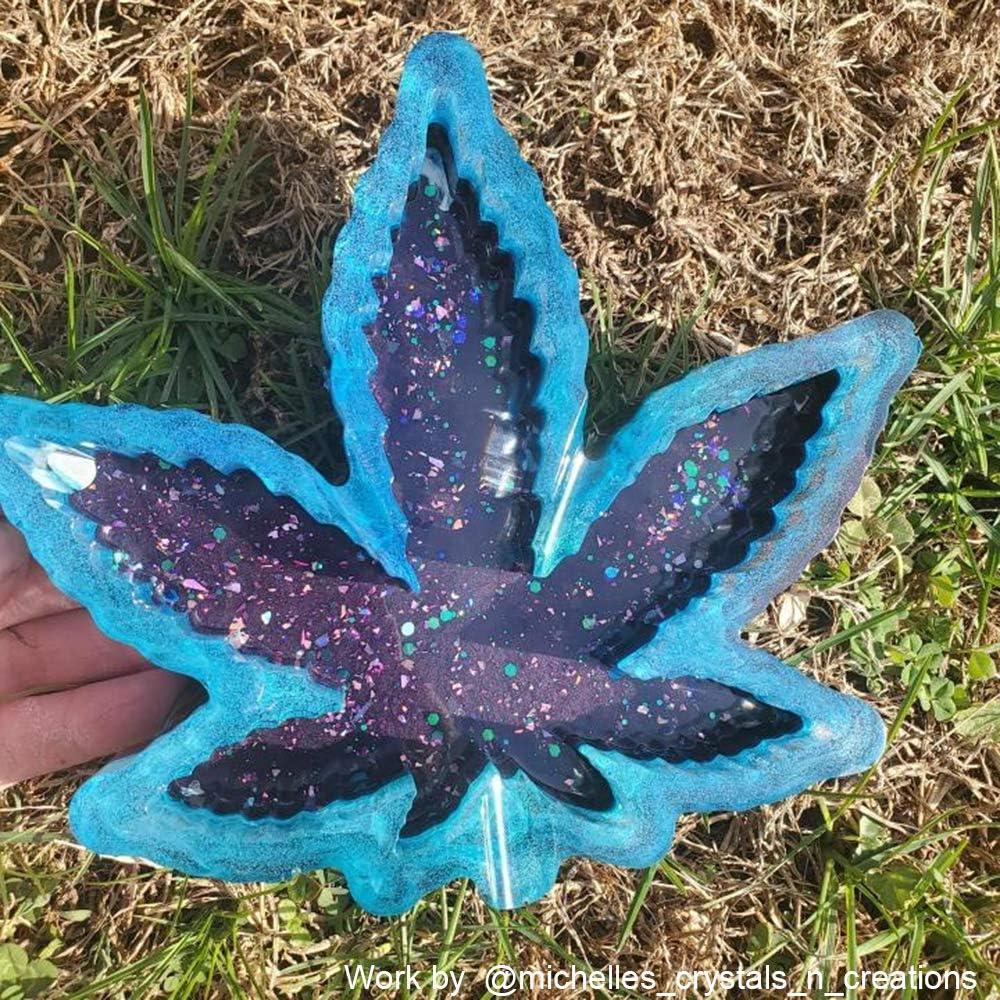 Molde de cenicero de hoja ResinWorld 17.95x15.98cm silicona