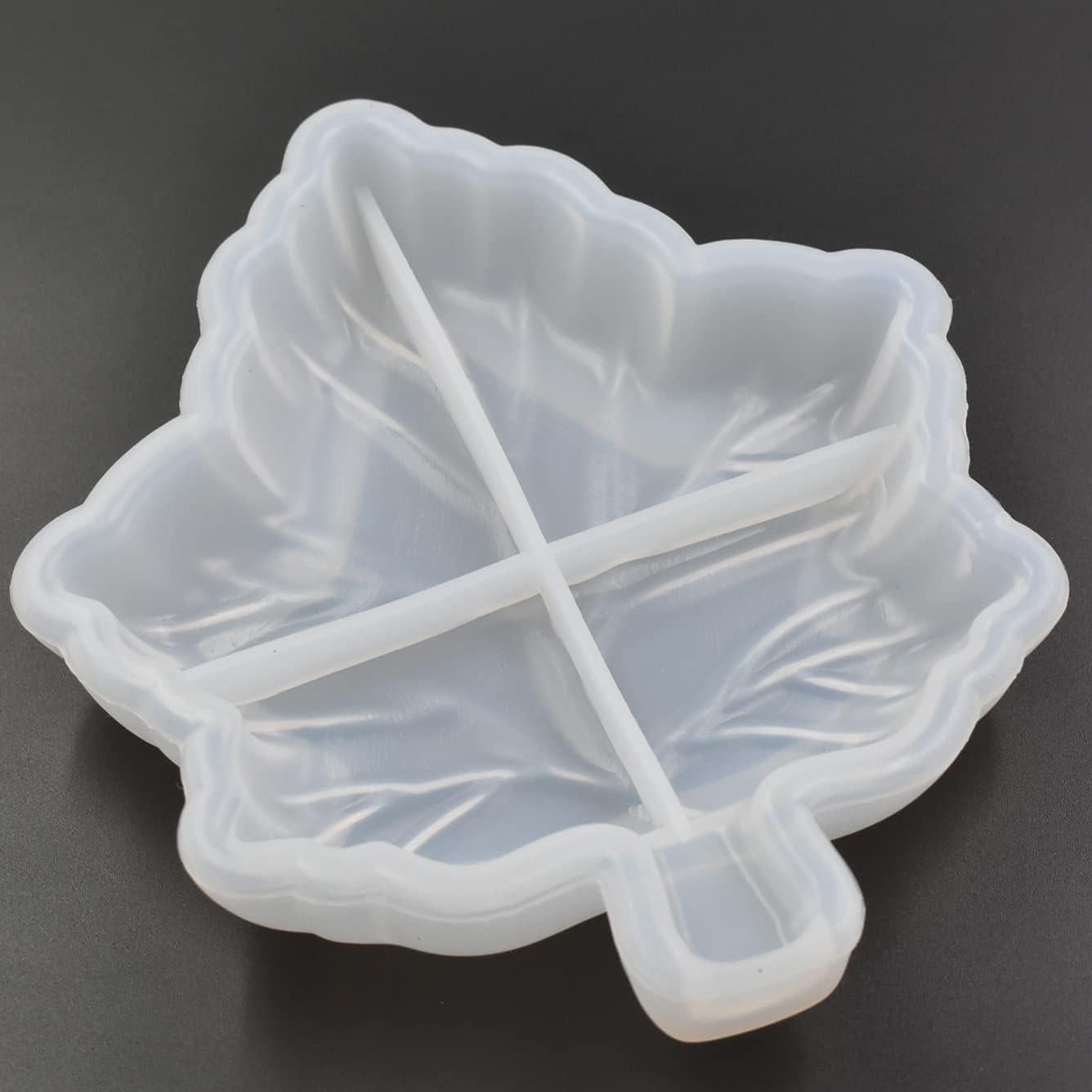Molde de Silicona para Cenicero Hoja de Arce QTTLLI 13.97x12.19cm