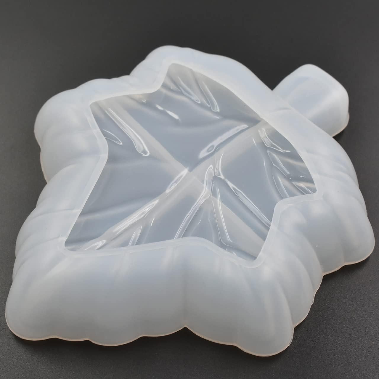 Molde de Silicona para Cenicero Hoja de Arce QTTLLI 13.97x12.19cm