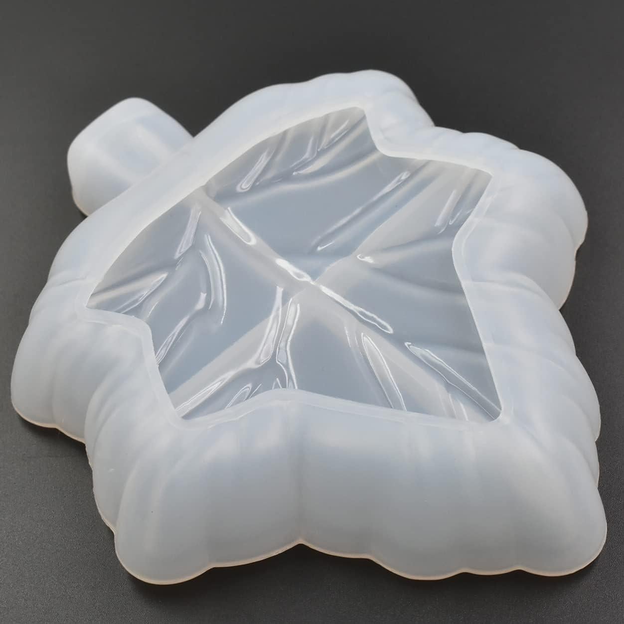 Molde de Silicona para Cenicero Hoja de Arce QTTLLI 13.97x12.19cm