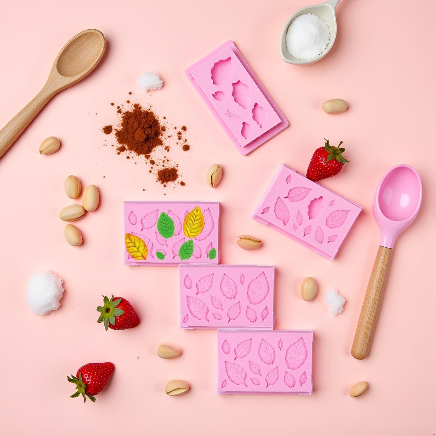 Moldes de Silicona 3D Rosa Galyacht para Pasteles y Manualidades