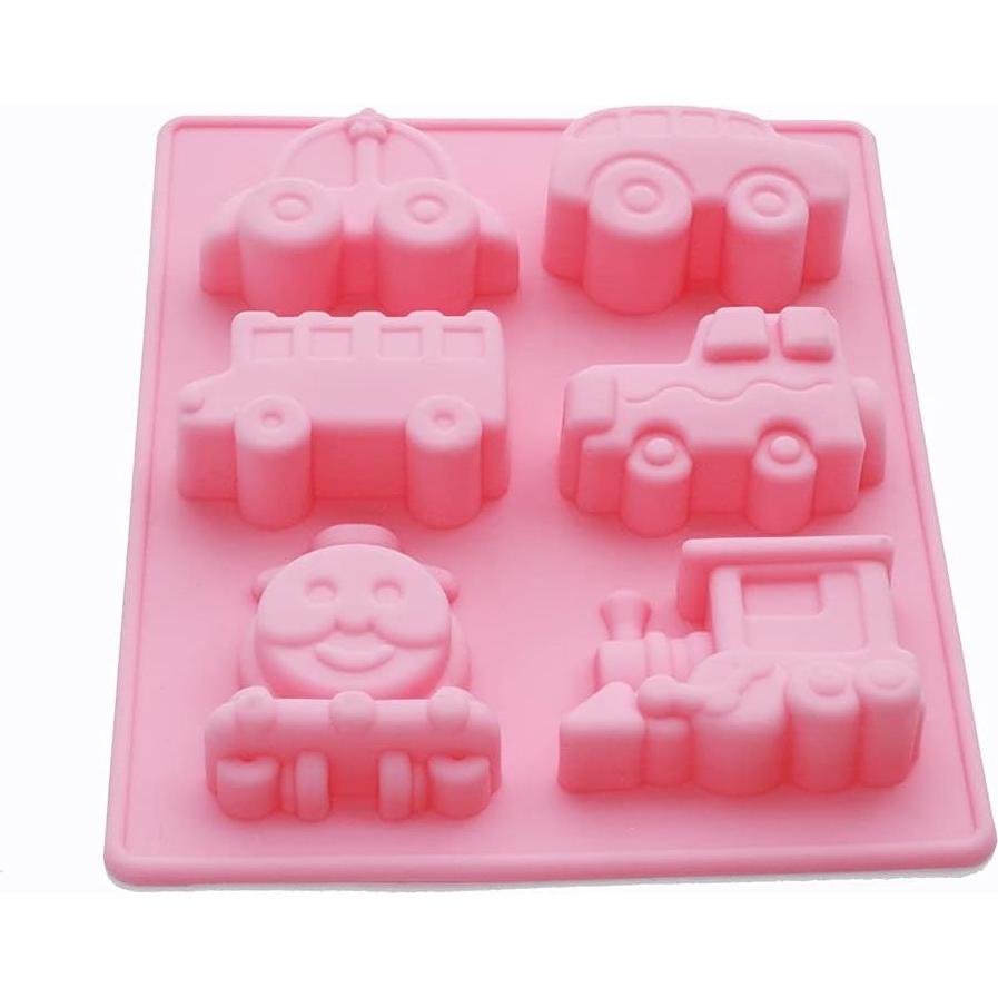 Molde de Silicona para Jabón Carro de Tren X-Haibei 21.1x16.8cm