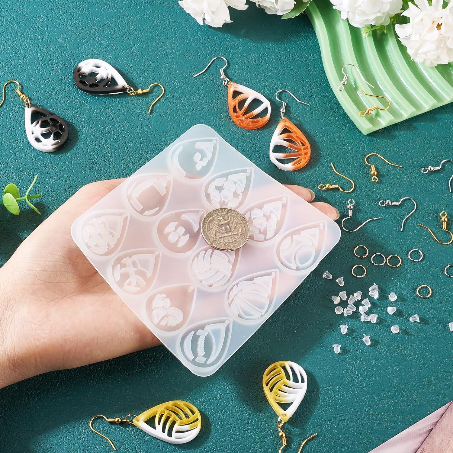 Moldes de Silicona para Pendientes Deportivos Magibeads