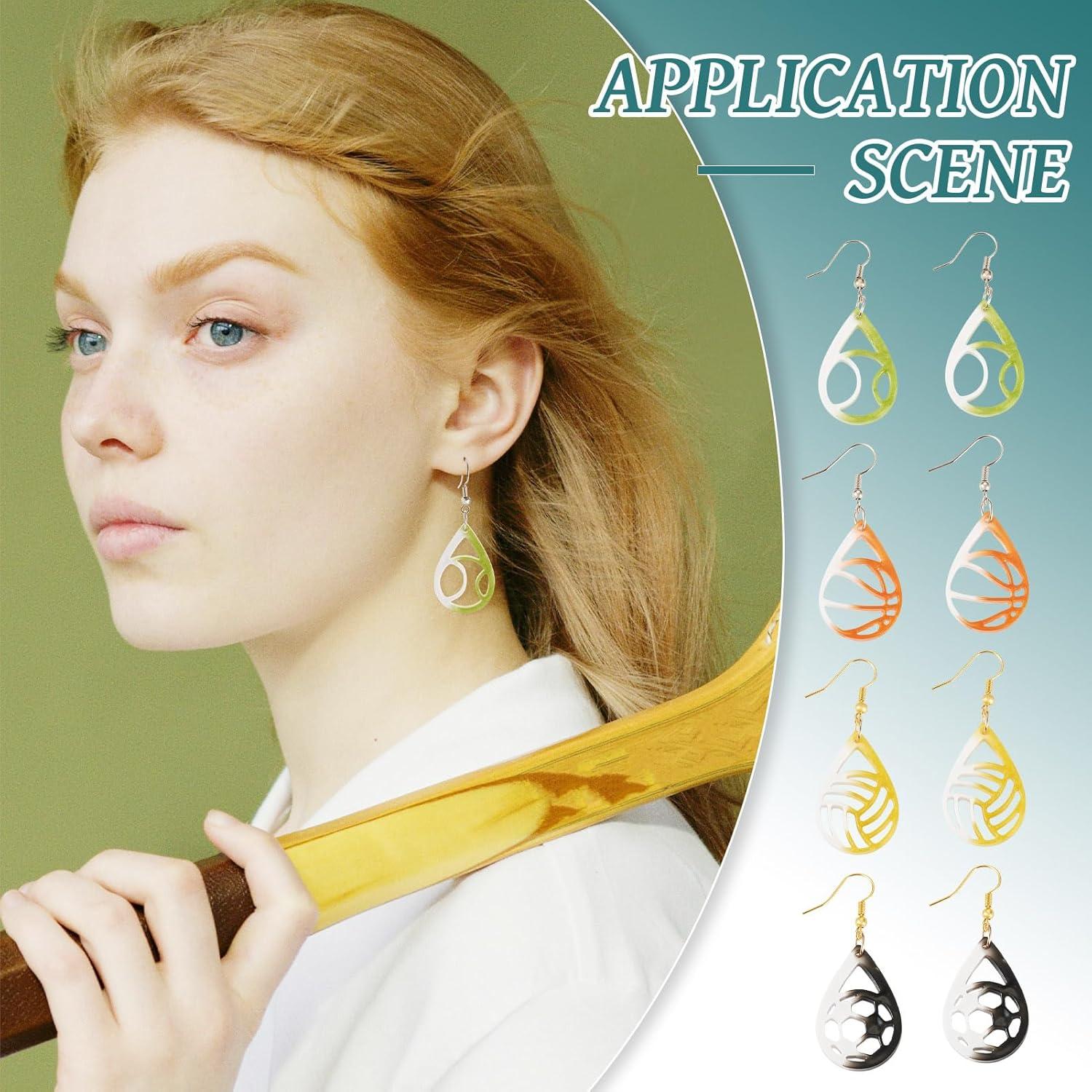 Moldes de Silicona para Pendientes Deportivos Magibeads