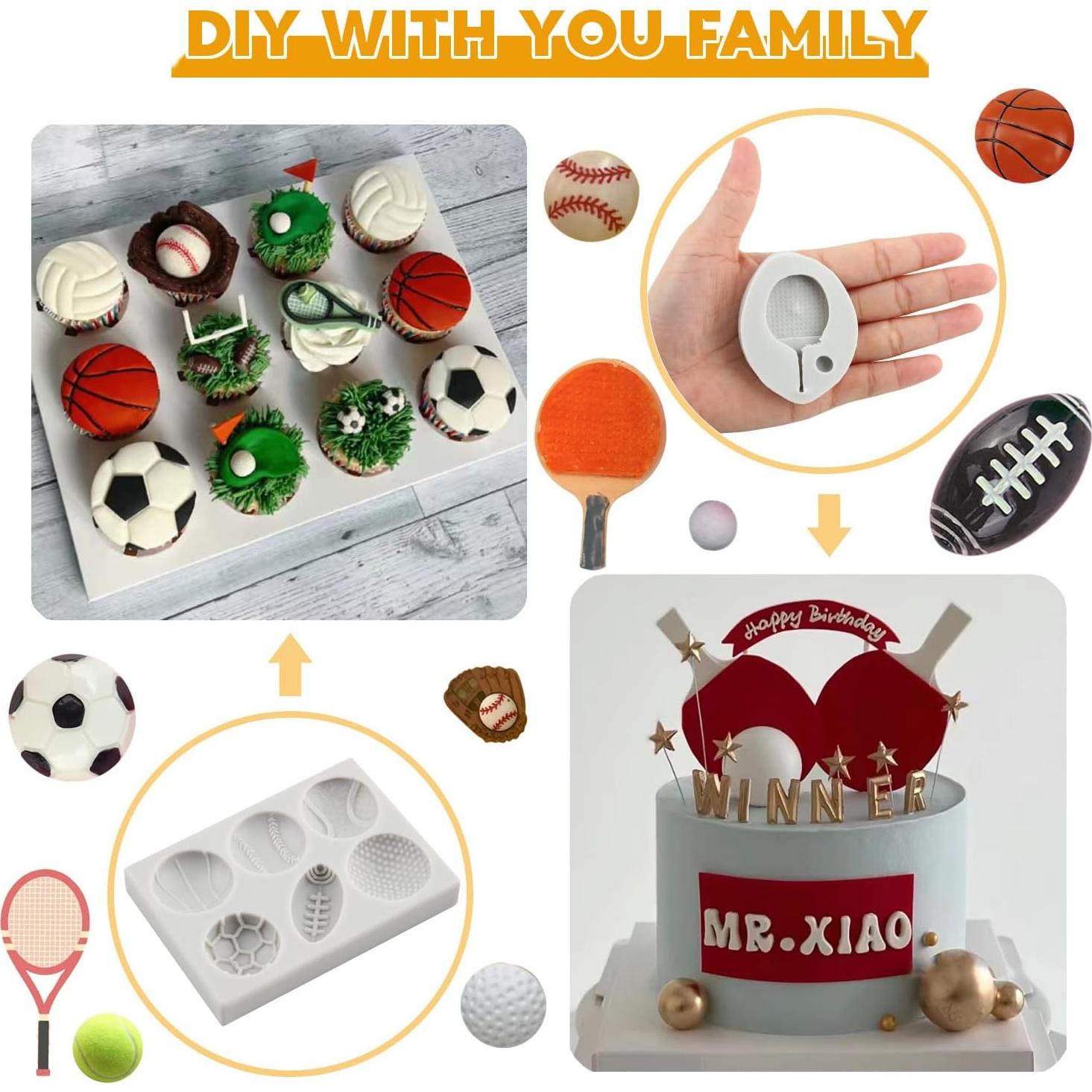 Set de 5 Moldes de Silicona para Fondant FCKEMLDS