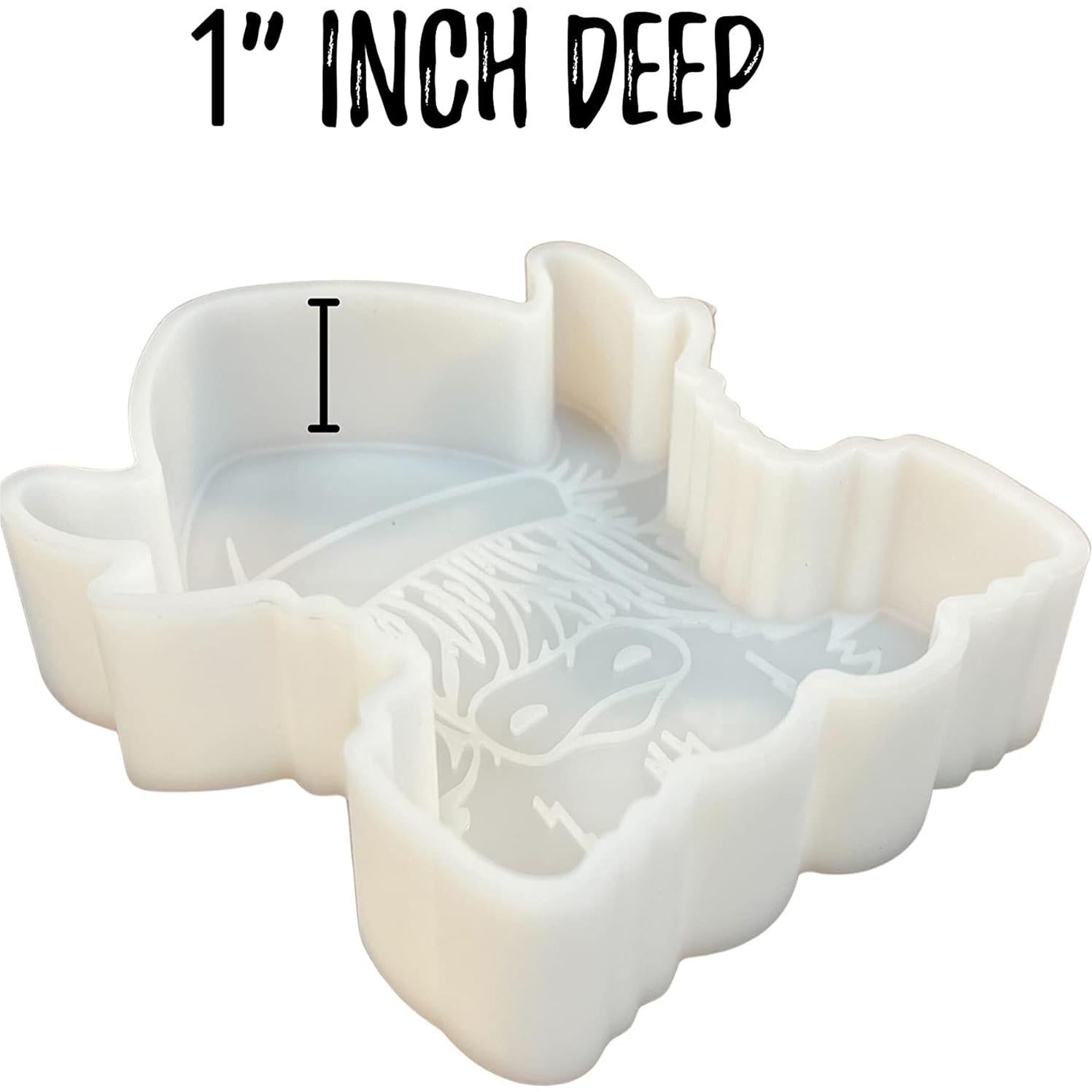 Molde de Silicona Sombrero de Santa Vaca Lashicorn 12.7x10.16 cm