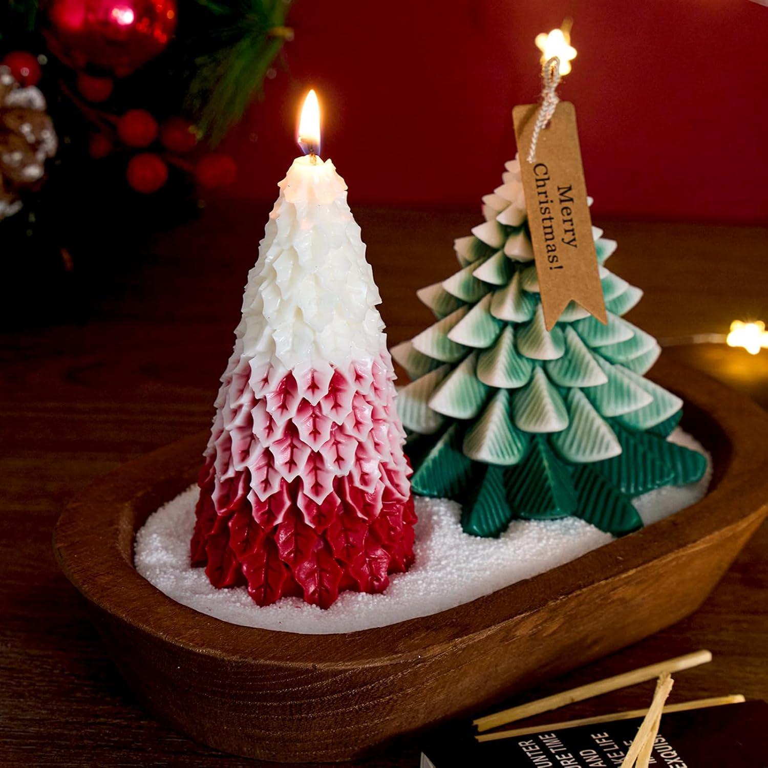 Set de 2 Moldes de Silicona Grandes Dacies para Velas Navidad 15.24 cm