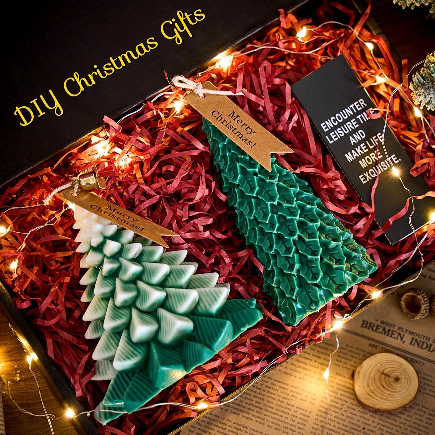 Set de 2 Moldes de Silicona Grandes Dacies para Velas Navidad 15.24 cm