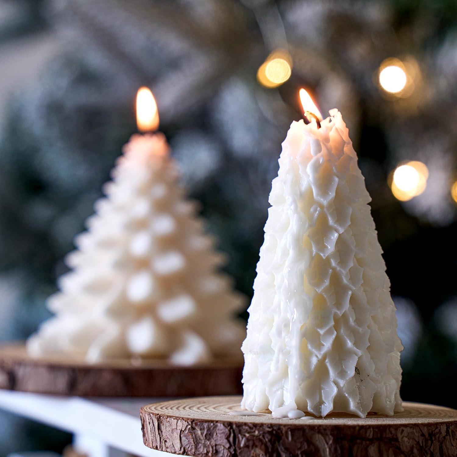 Set de 2 Moldes de Silicona Grandes Dacies para Velas Navidad 15.24 cm