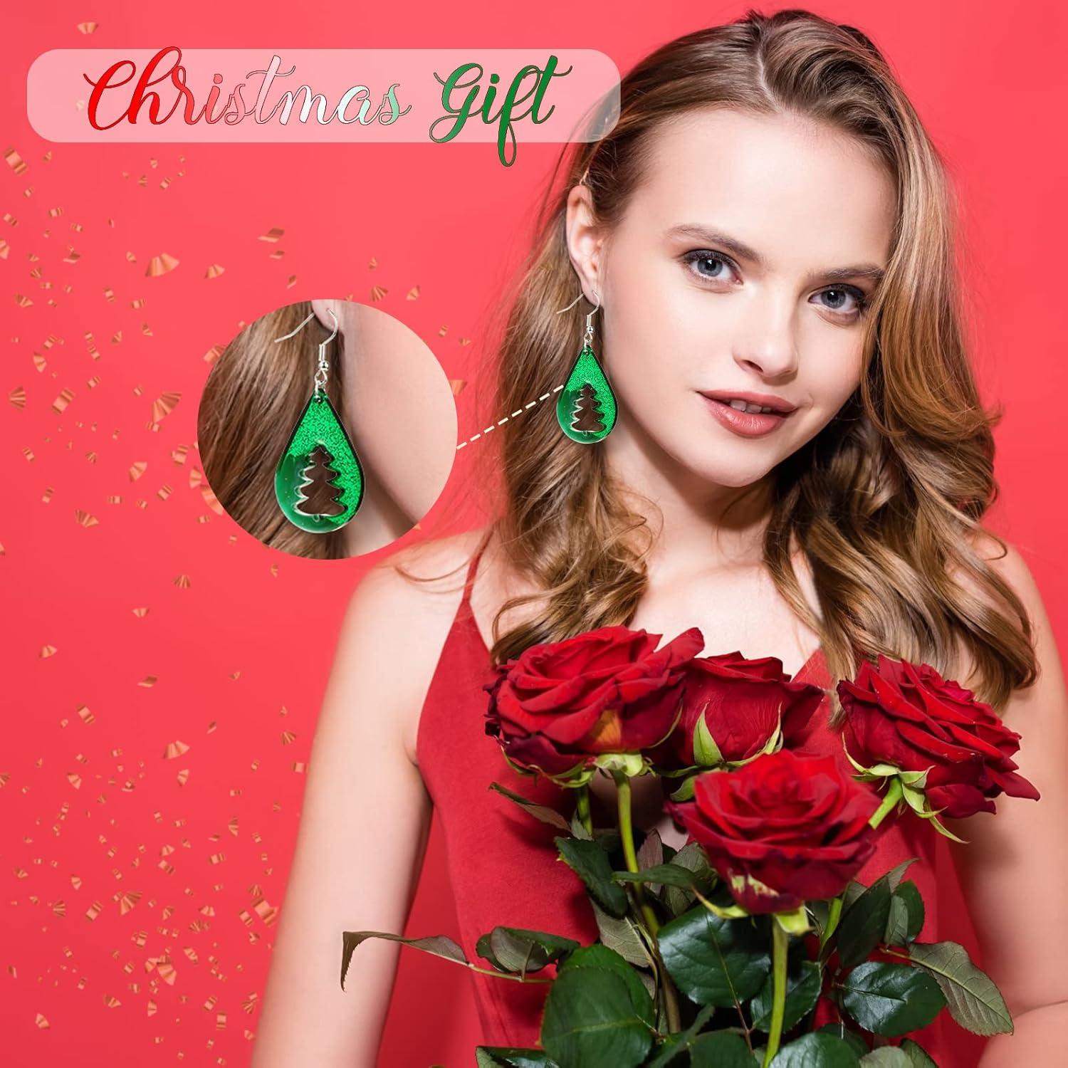 Kit de Moldes de Aretes de Navidad Didaey - 12 Piezas Silicona