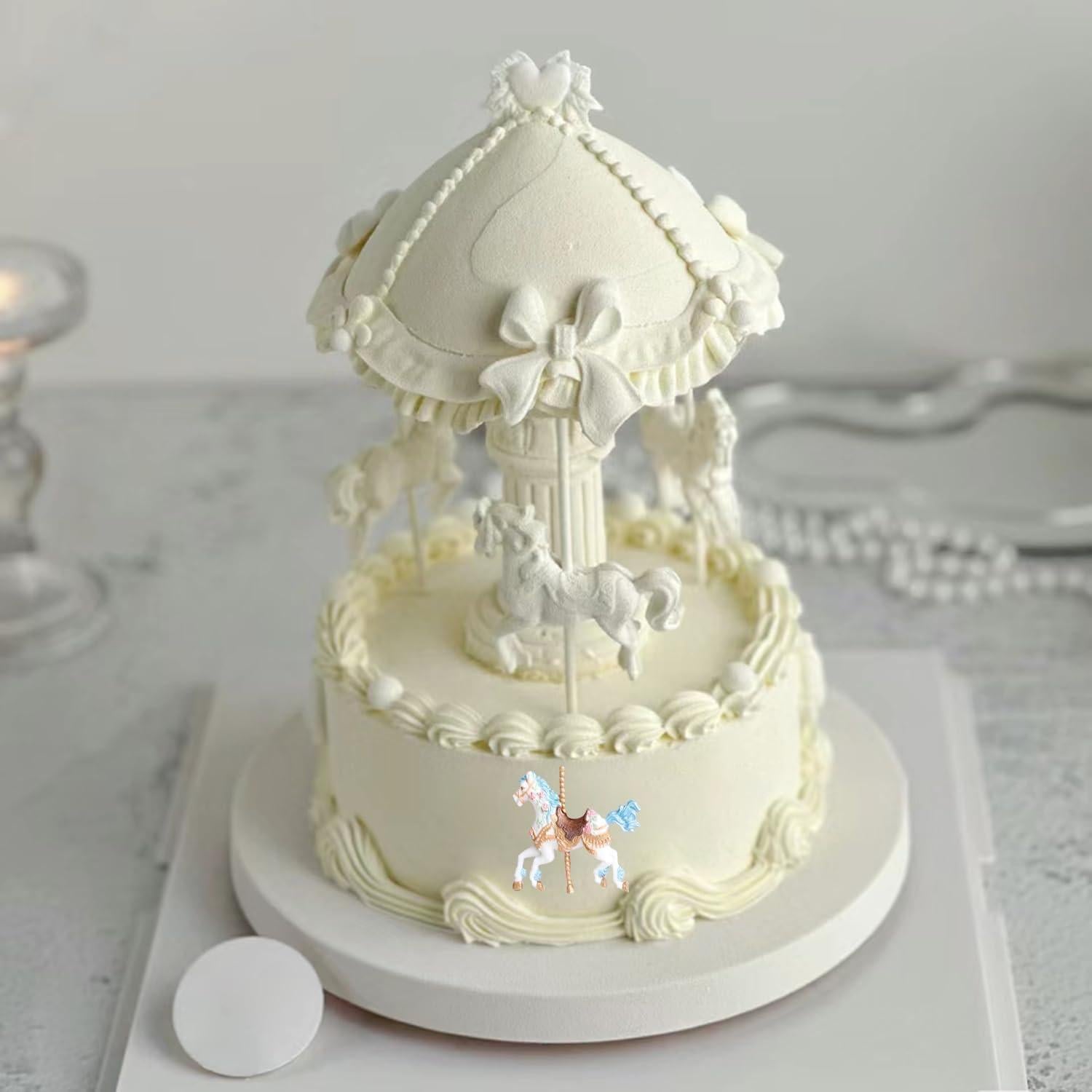 Molde de Silicona 3D Caballo de Carrusel XMOLDNMS 10x7 cm