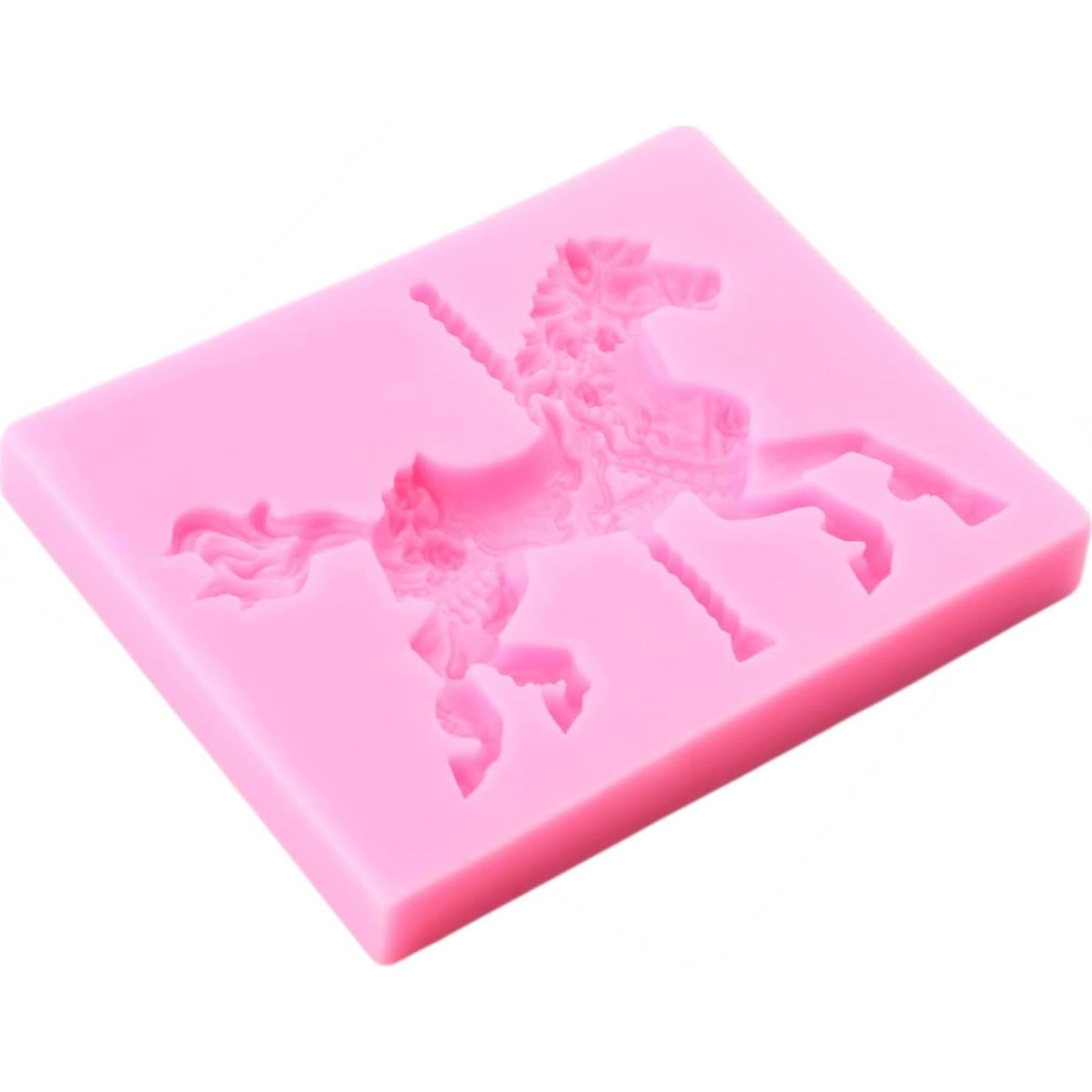 Molde de Silicona 3D Caballo de Carrusel XMOLDNMS 10x7 cm