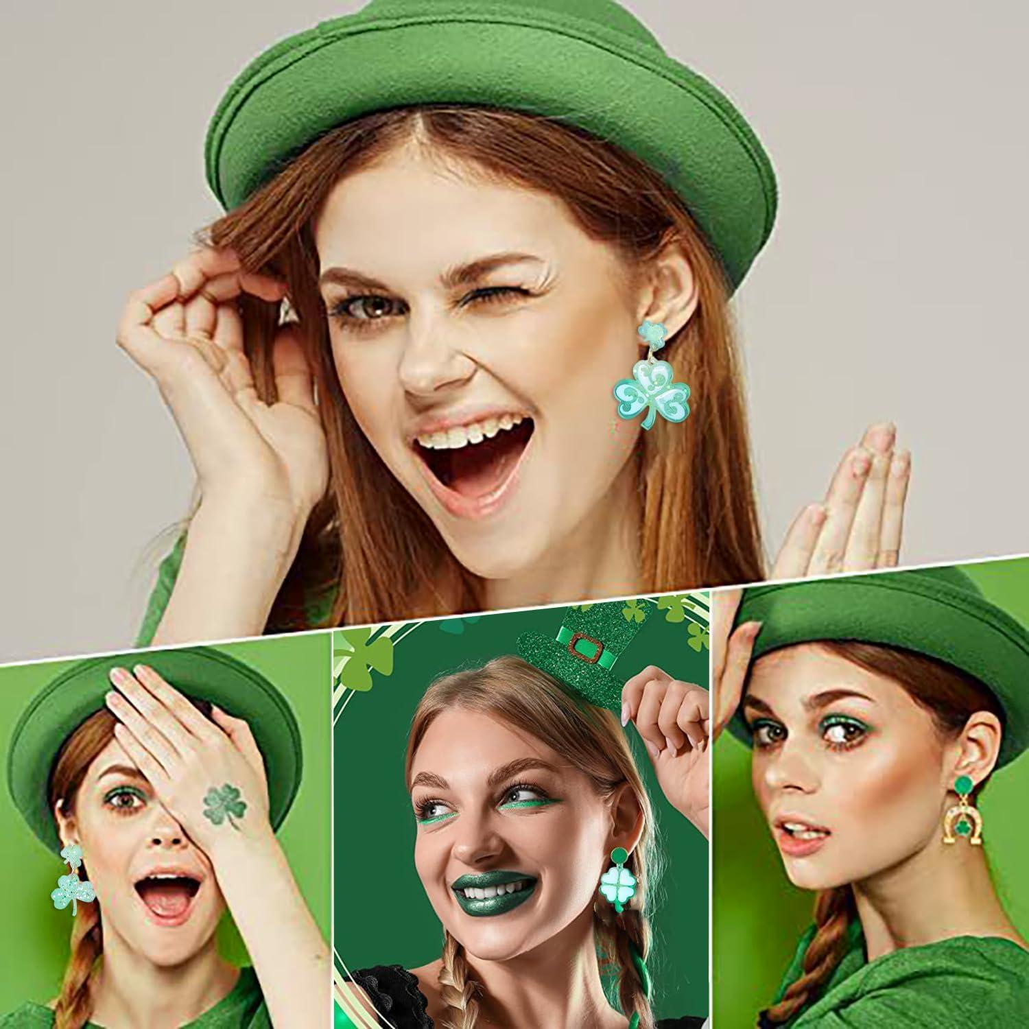 Kit de Moldes de Pendientes de Resina XBYzuzi - Día de San Patricio