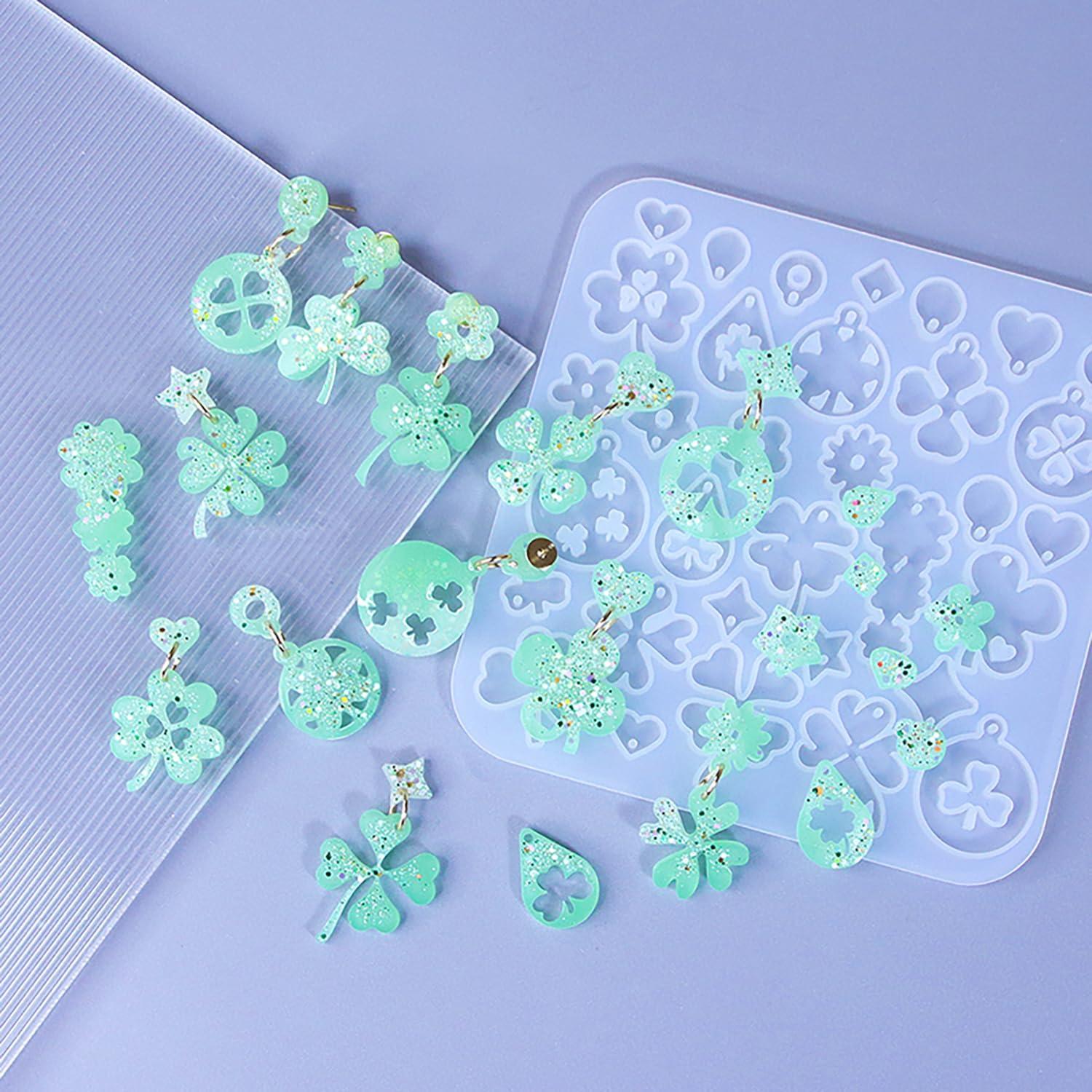 Kit de Moldes de Pendientes de Resina XBYzuzi - Día de San Patricio