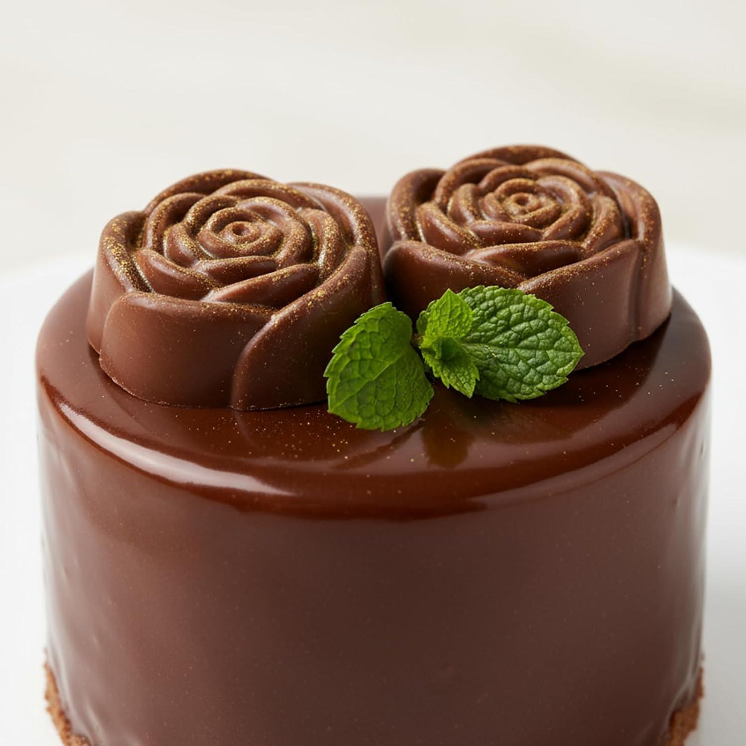 Moldes de Rosa de Silicona Xyembu - 2 Pcs, 10 Cavidades